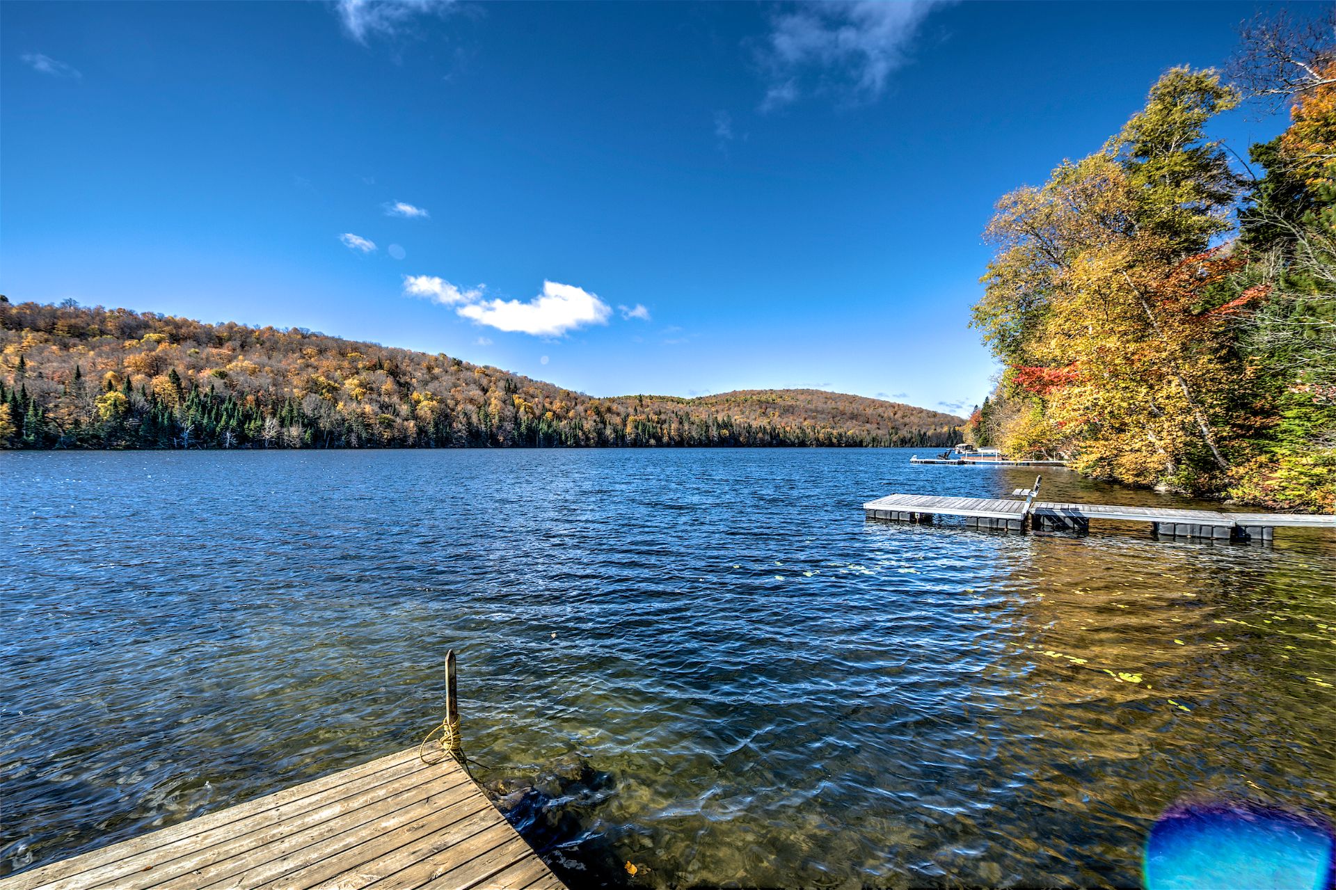 Accès au plan d'eau