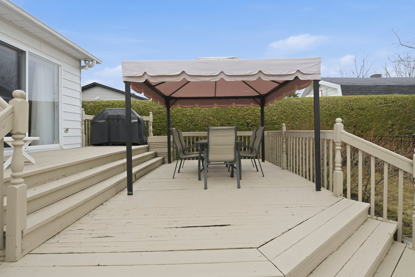 Grande terrasse, pratique pour le BBQ