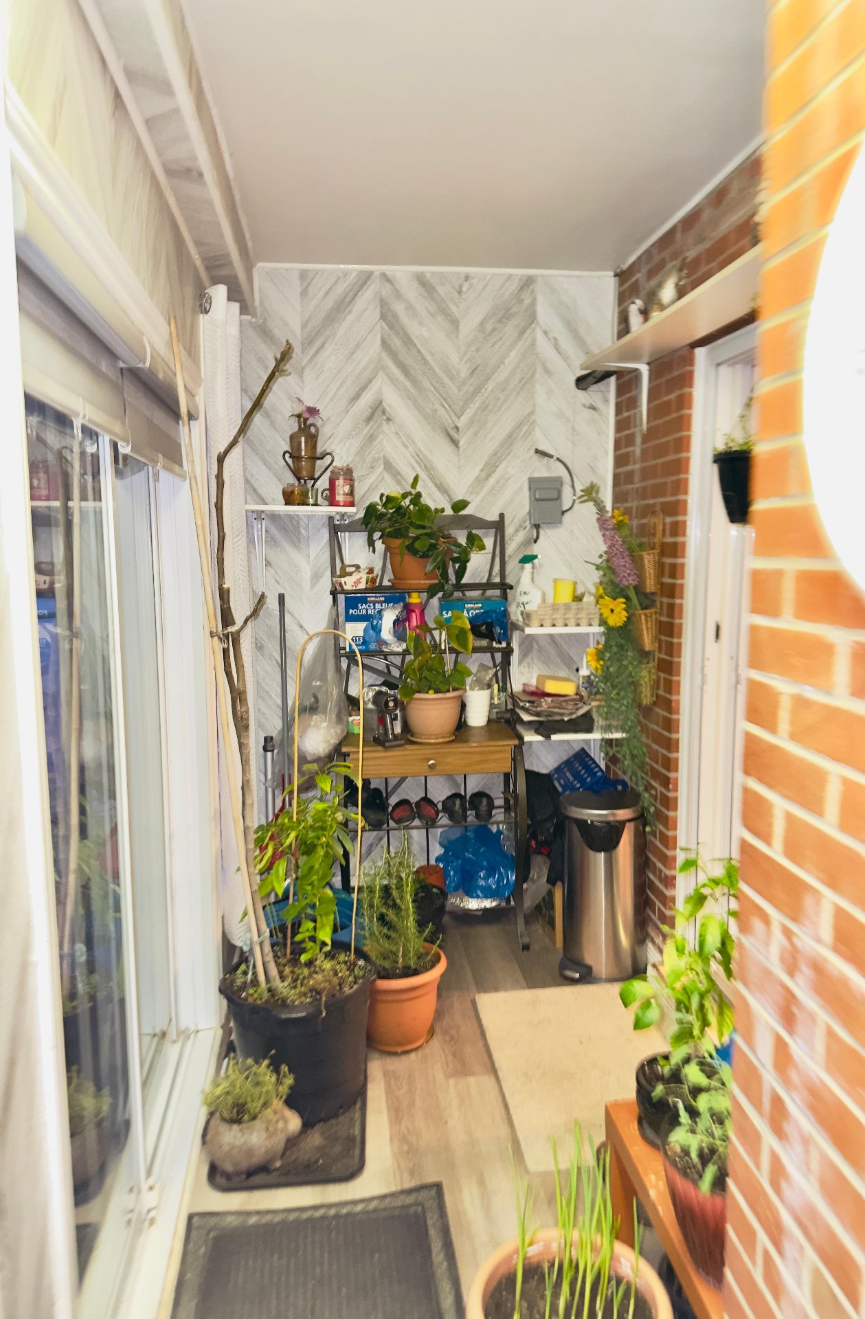 Backdoor entrance parking