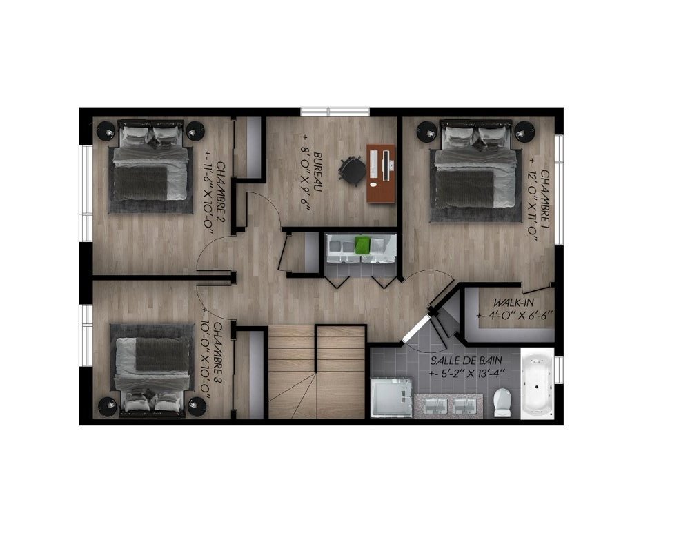 Second floor, option 1