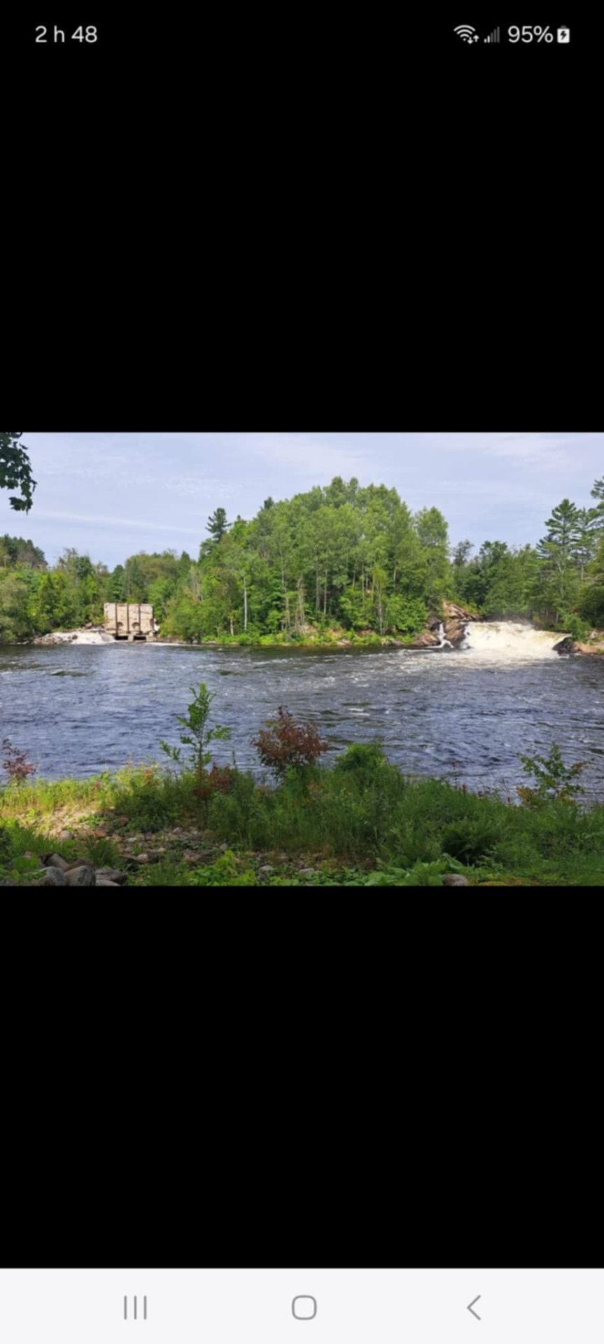 paysage autour de la propriété, les chutes au loin