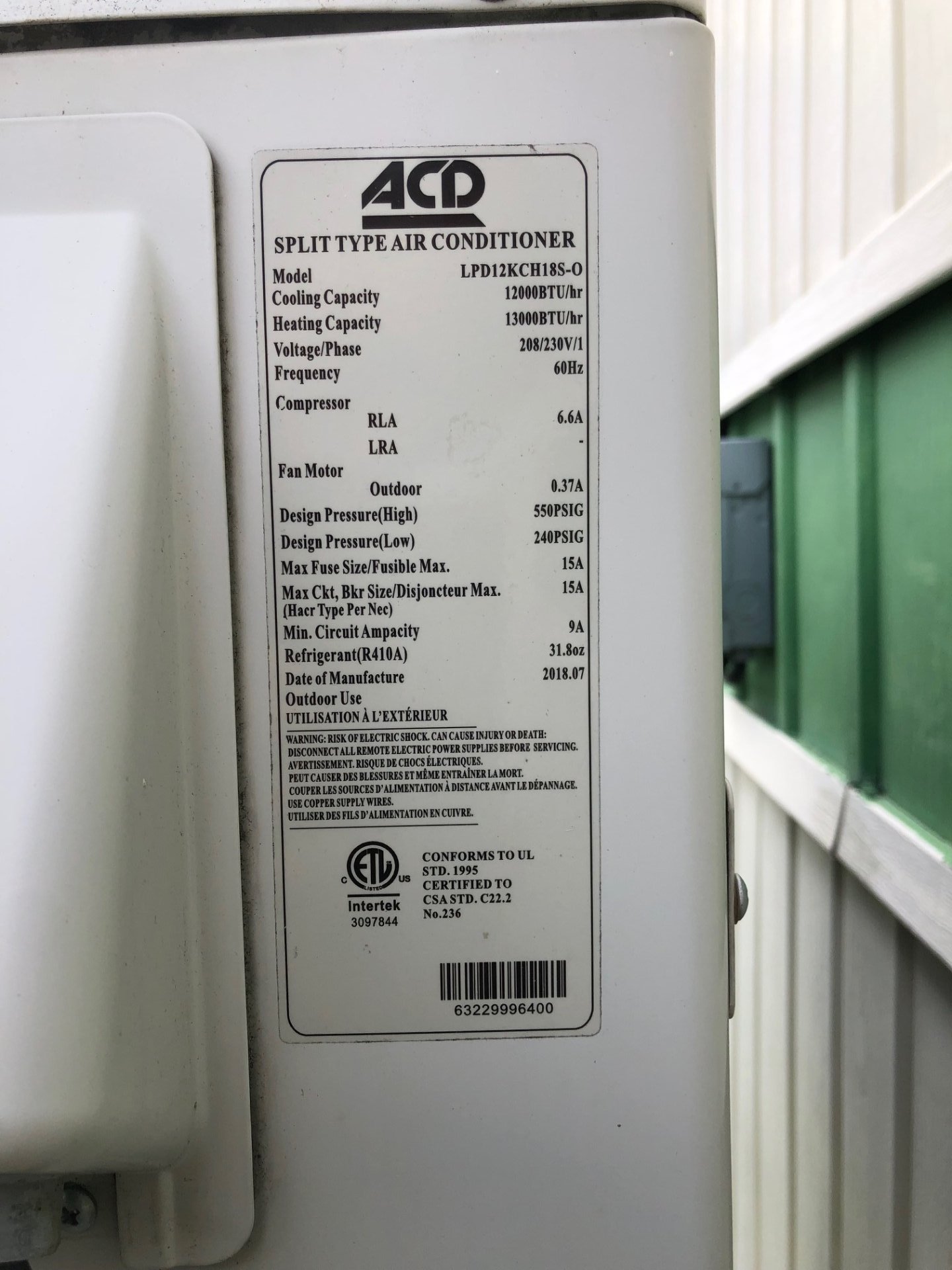 thermopompe 12000 btu