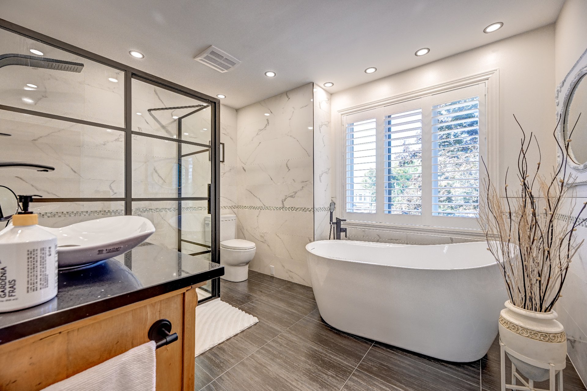 Bathroom renovated with taste