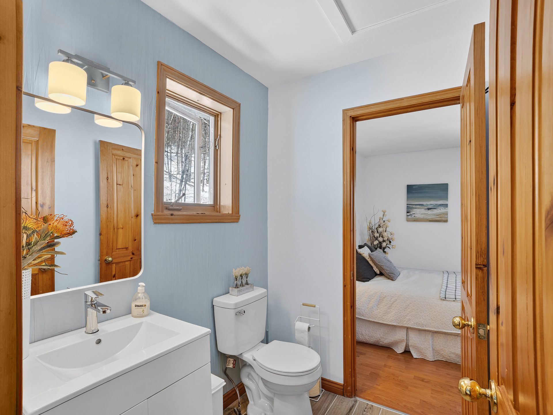 Entre les deux chambres à l'étage