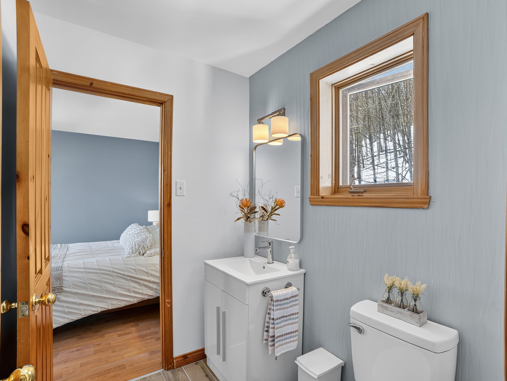 Entre les deux chambres à l'étage