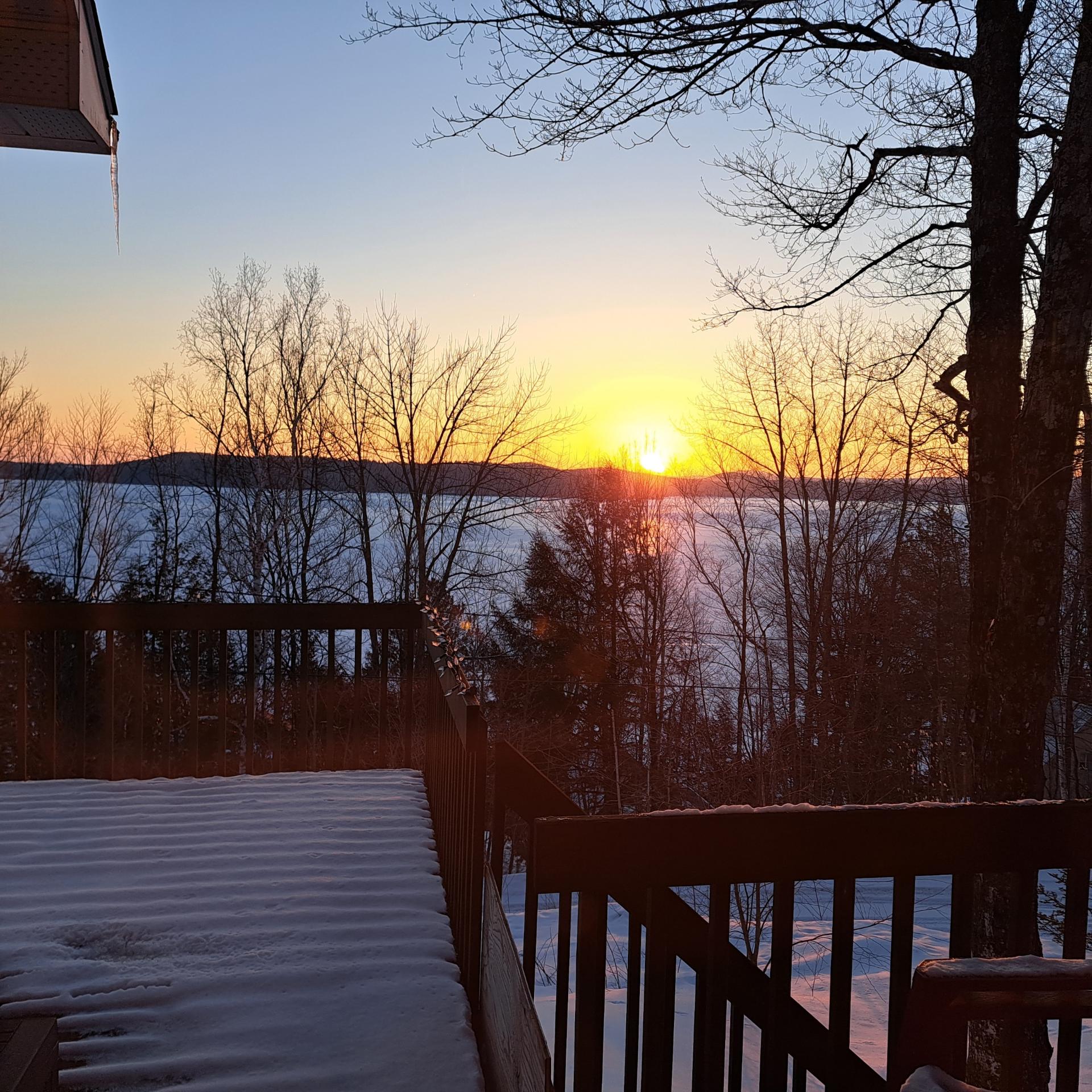 superbe levé de soleil