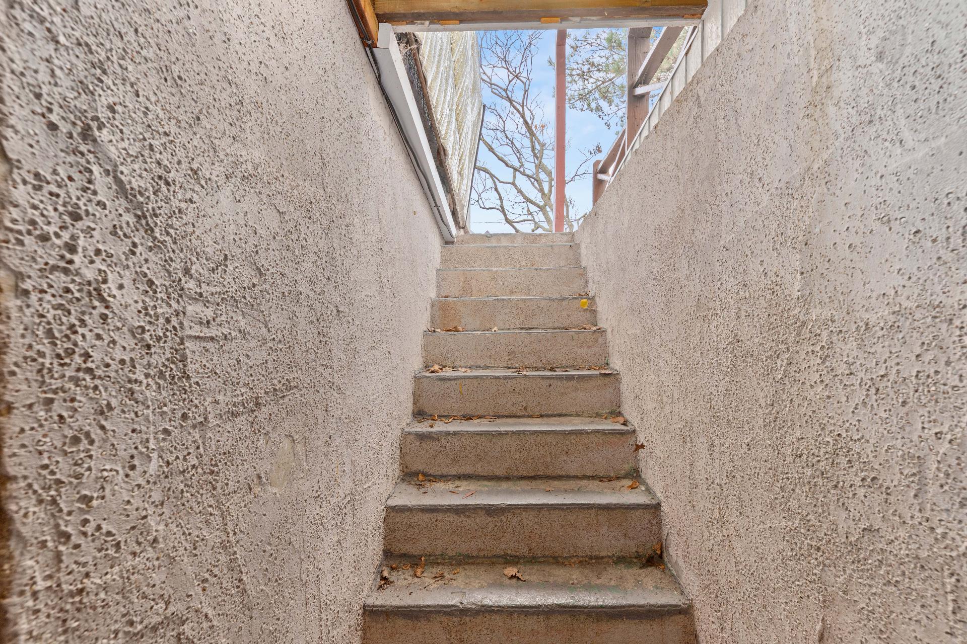 Sortie extérieur sous-sol