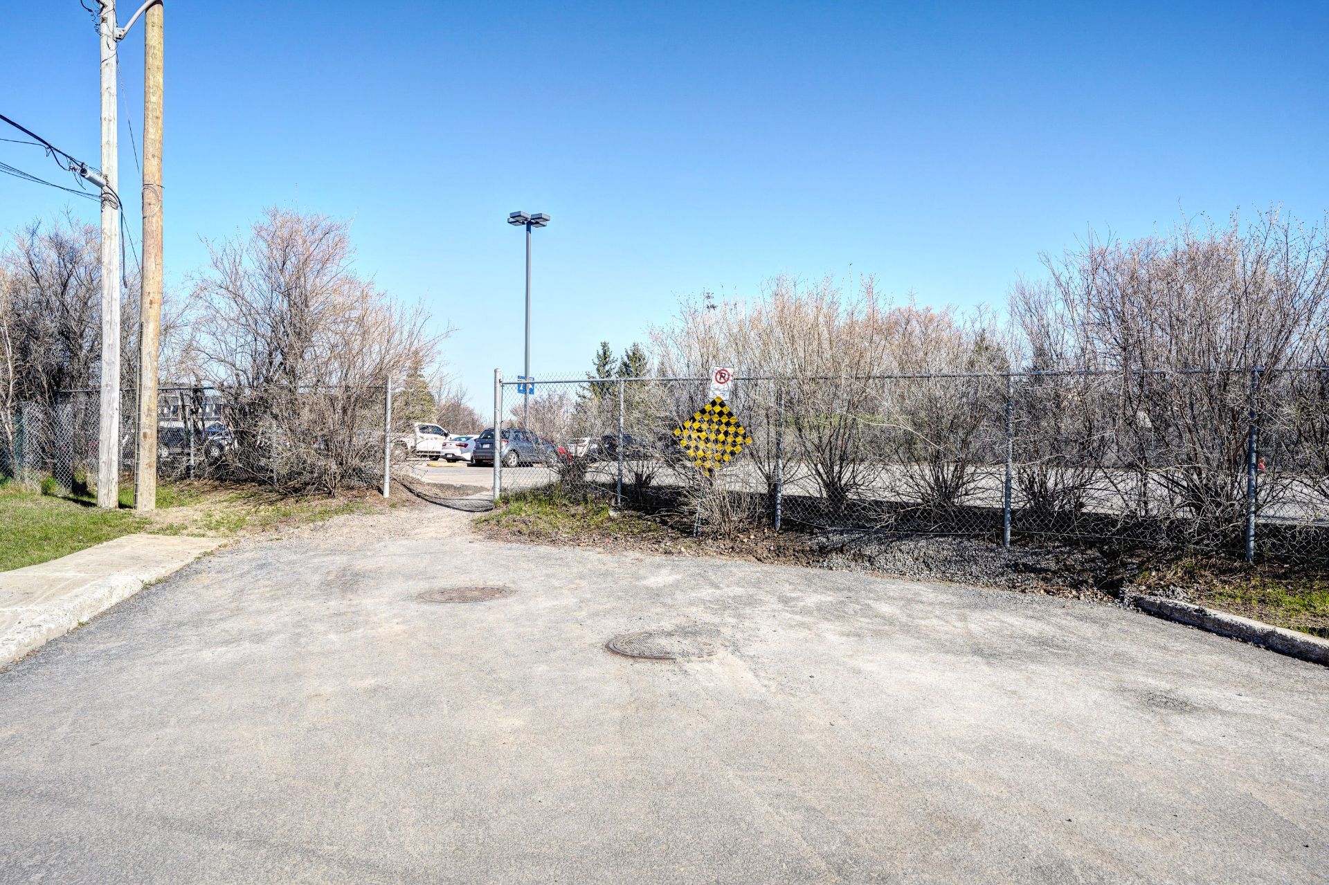 Cul de sac menant au train