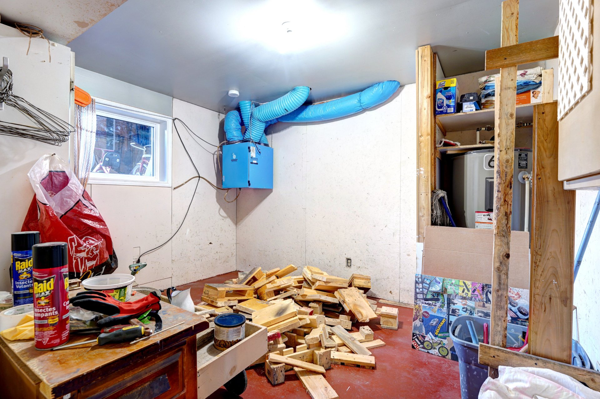 Salle à bois actuellement