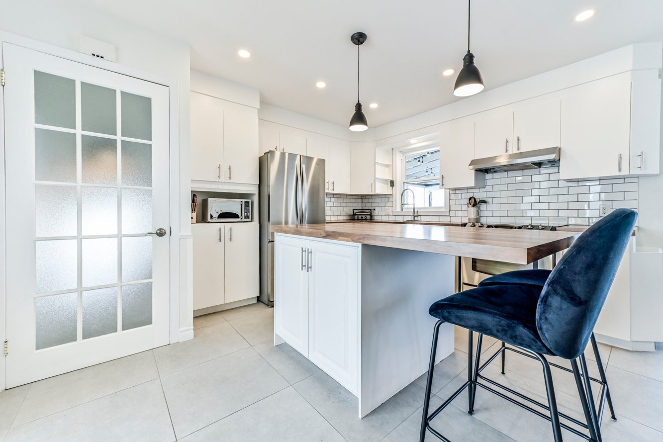 Cuisine avec îlot central