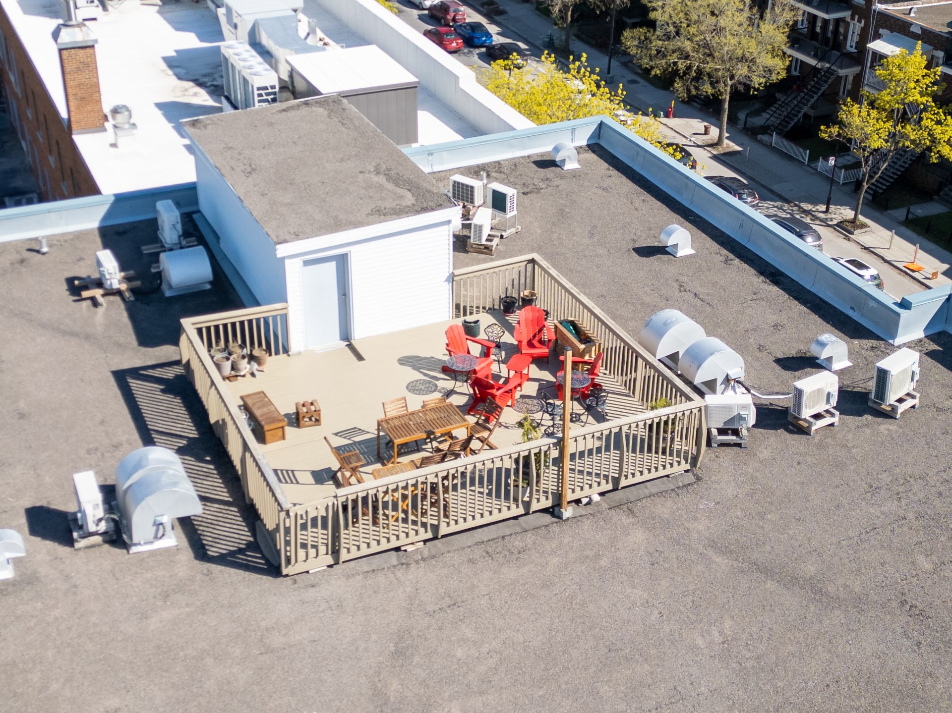 Terrasse commune pour les copropriétaires