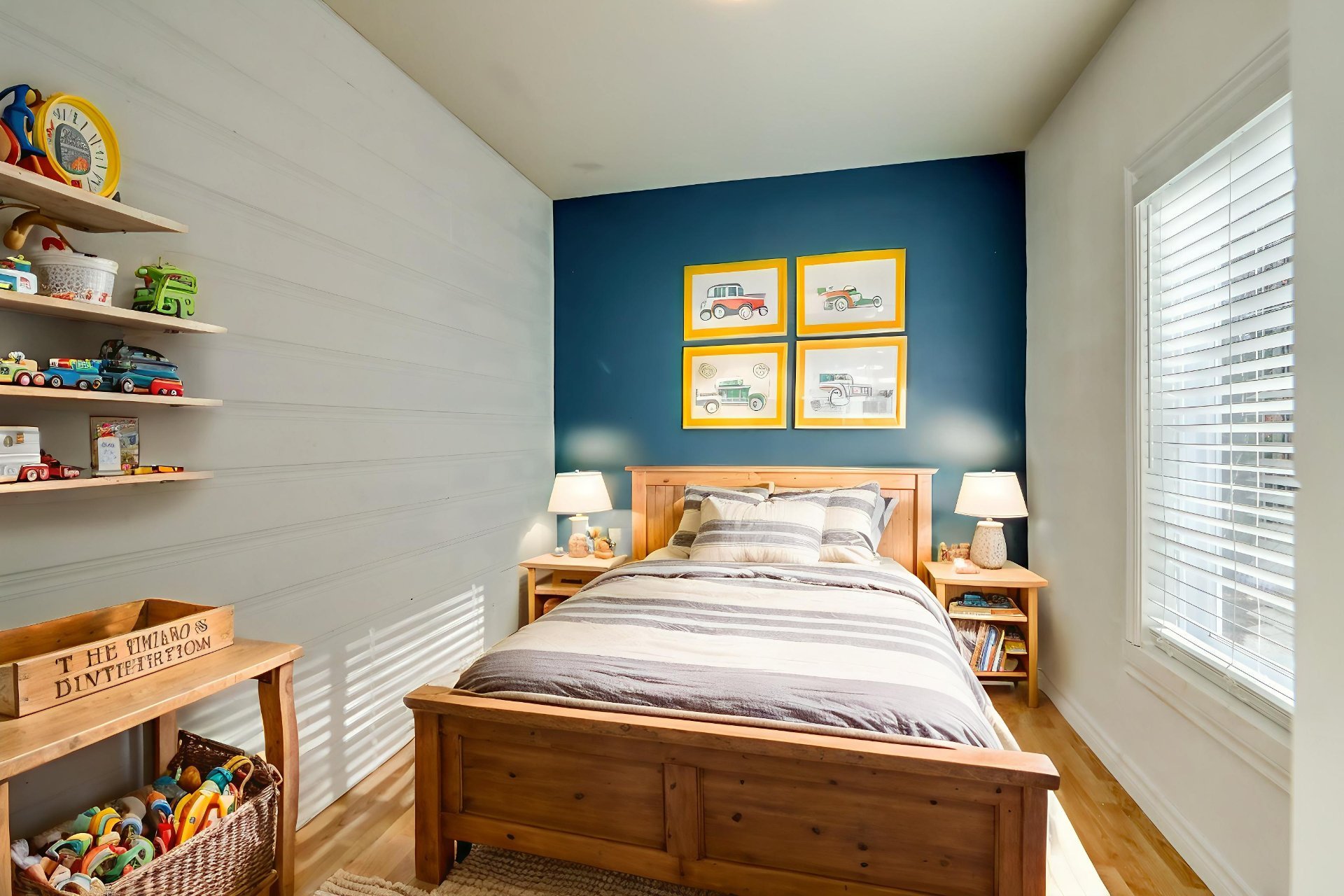 Chambre à coucher virtuellement meublée