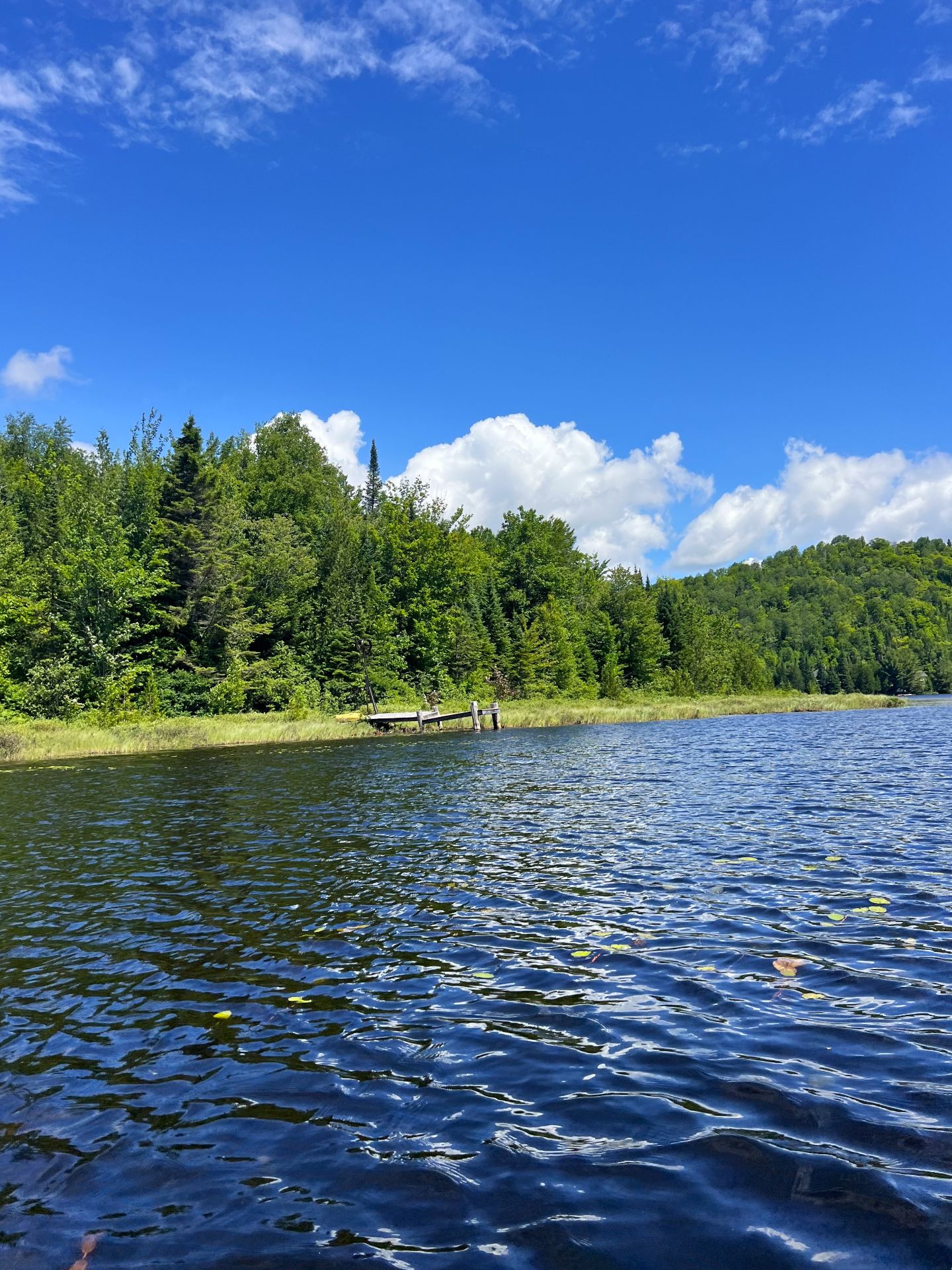 Accès au plan d'eau