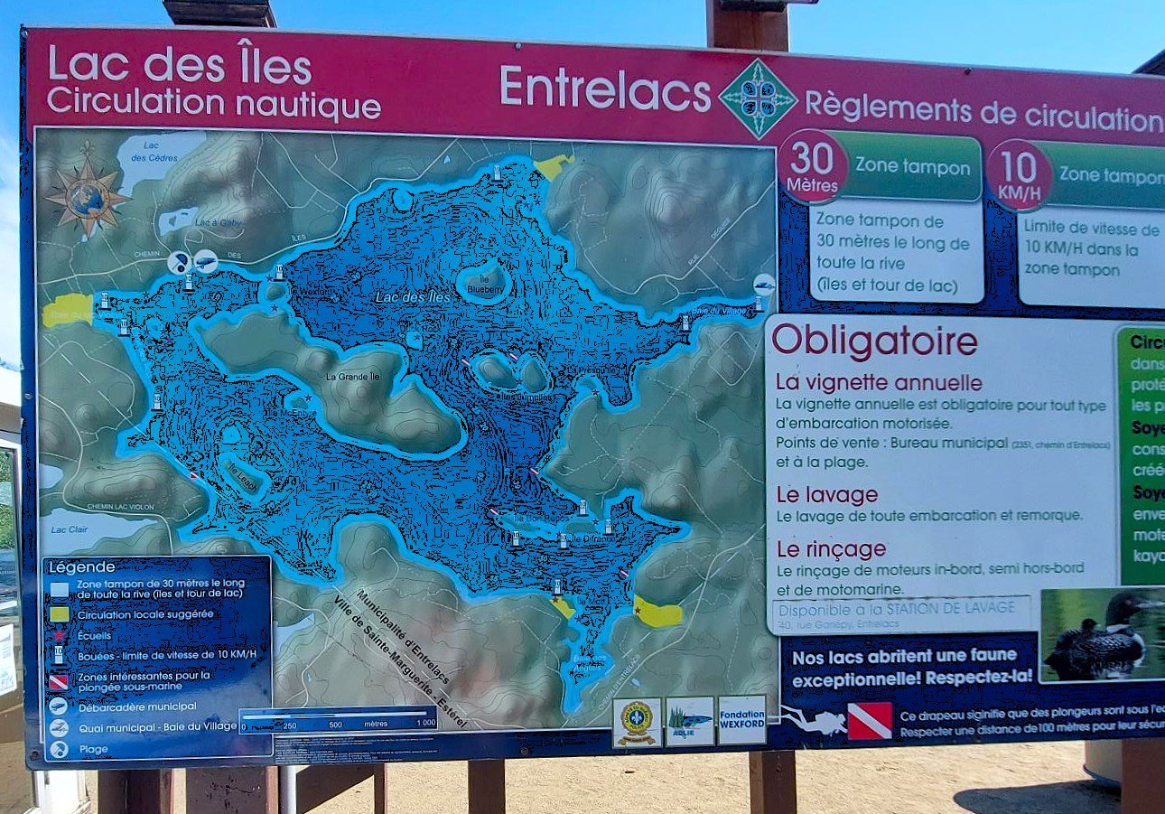 Accès au plan d'eau