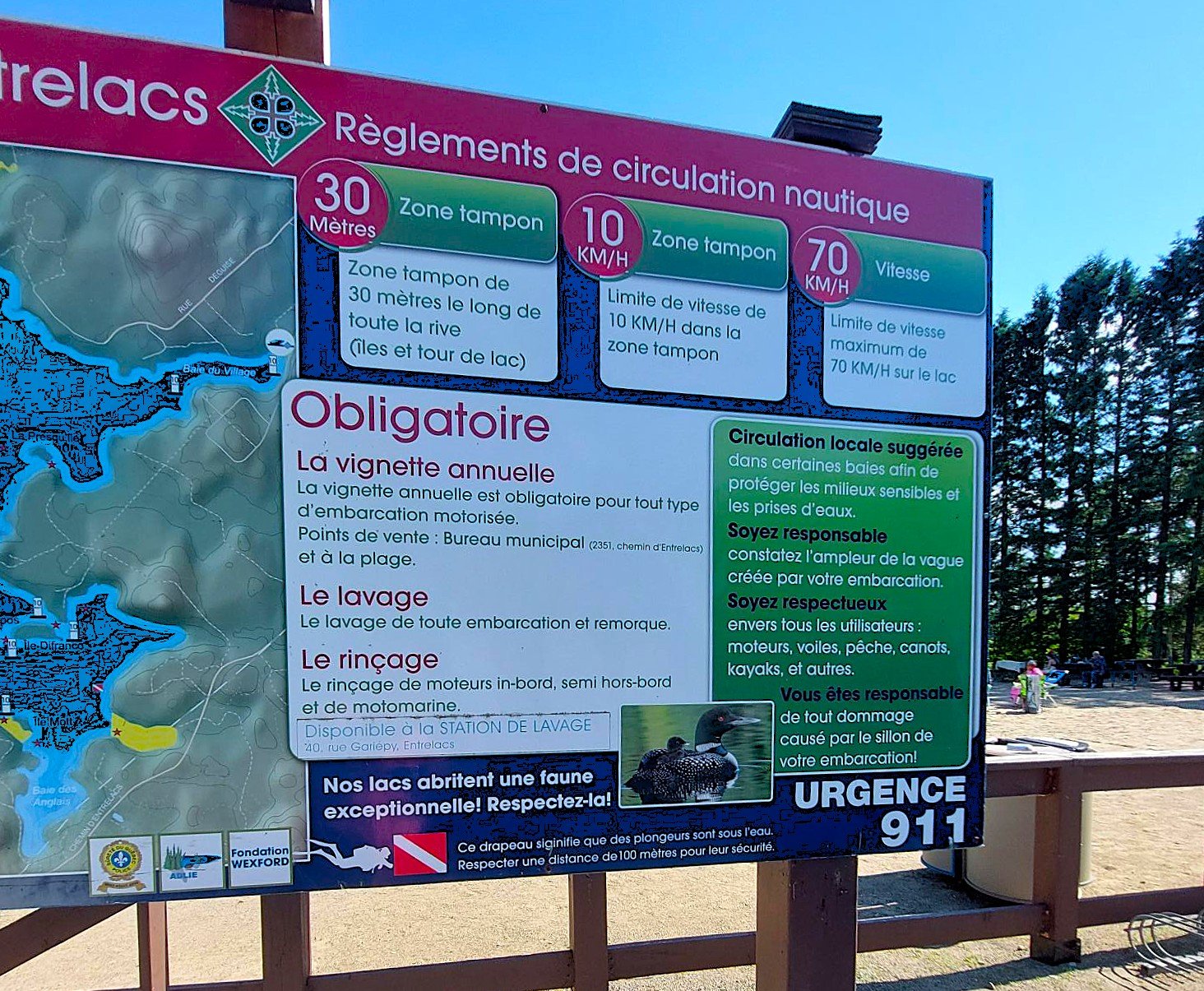 Access to a body of water