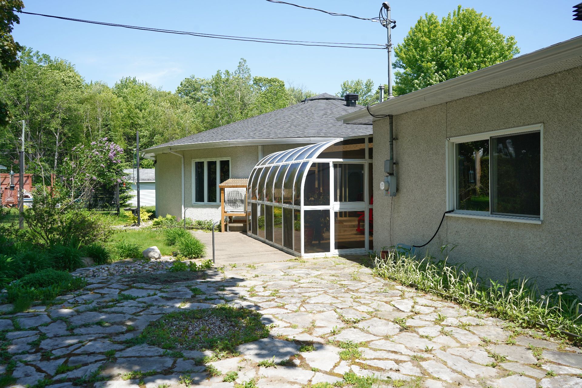 Back facade