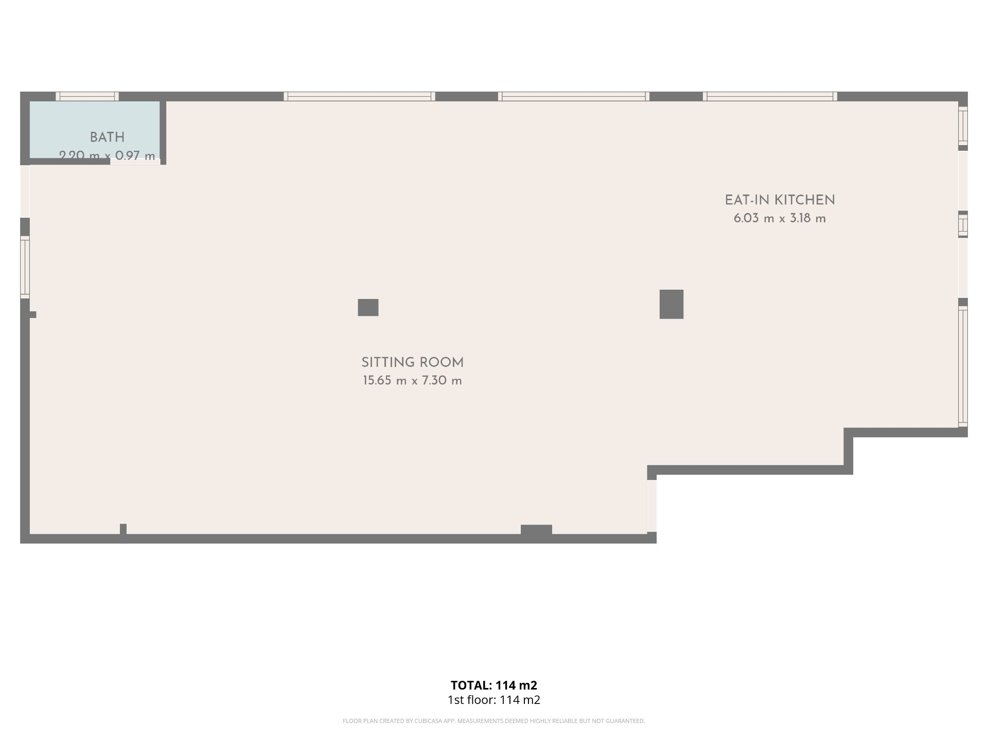 Plan - rez-de-chaussée commercial