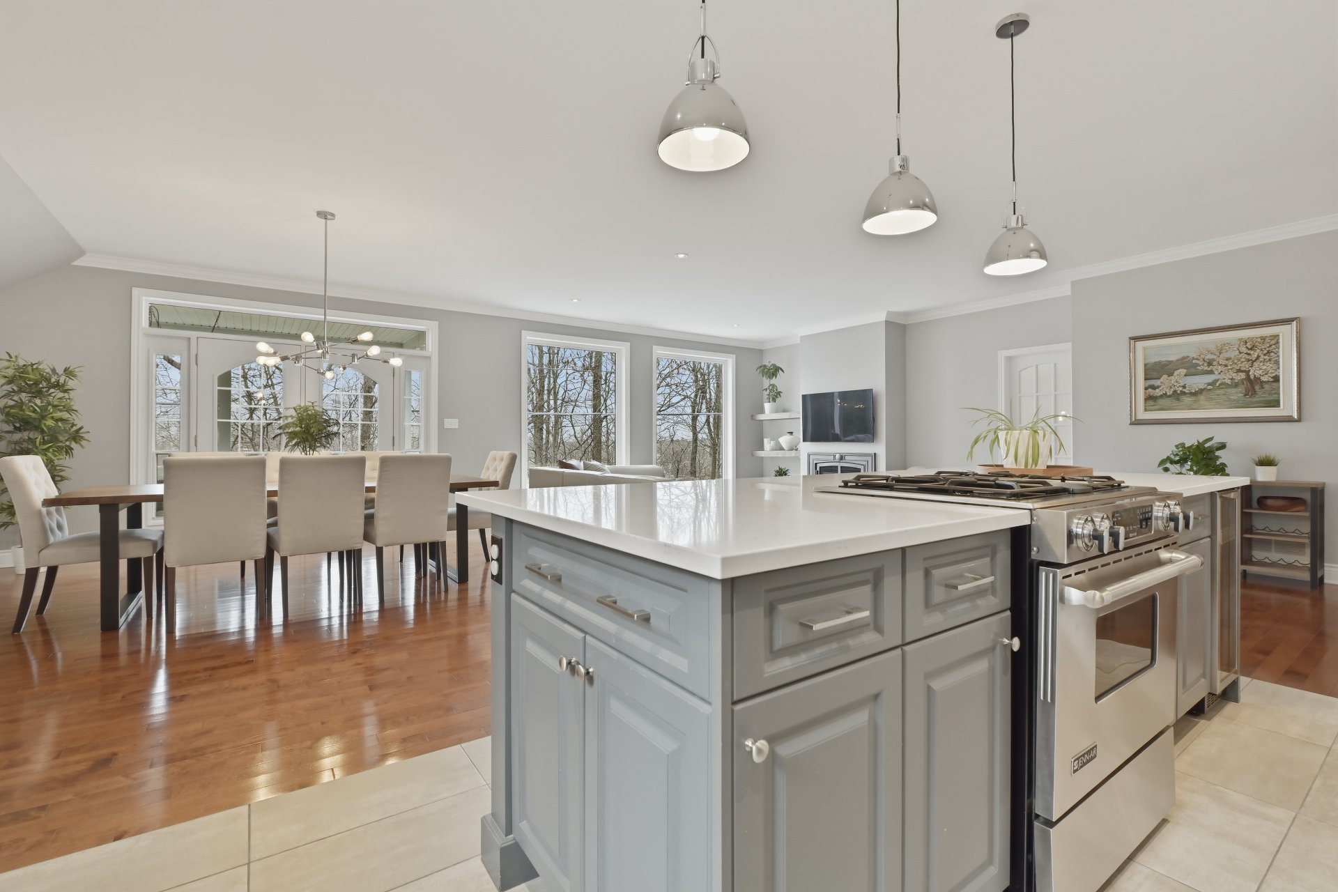 Cuisine ouverte parfaite pour recevoir