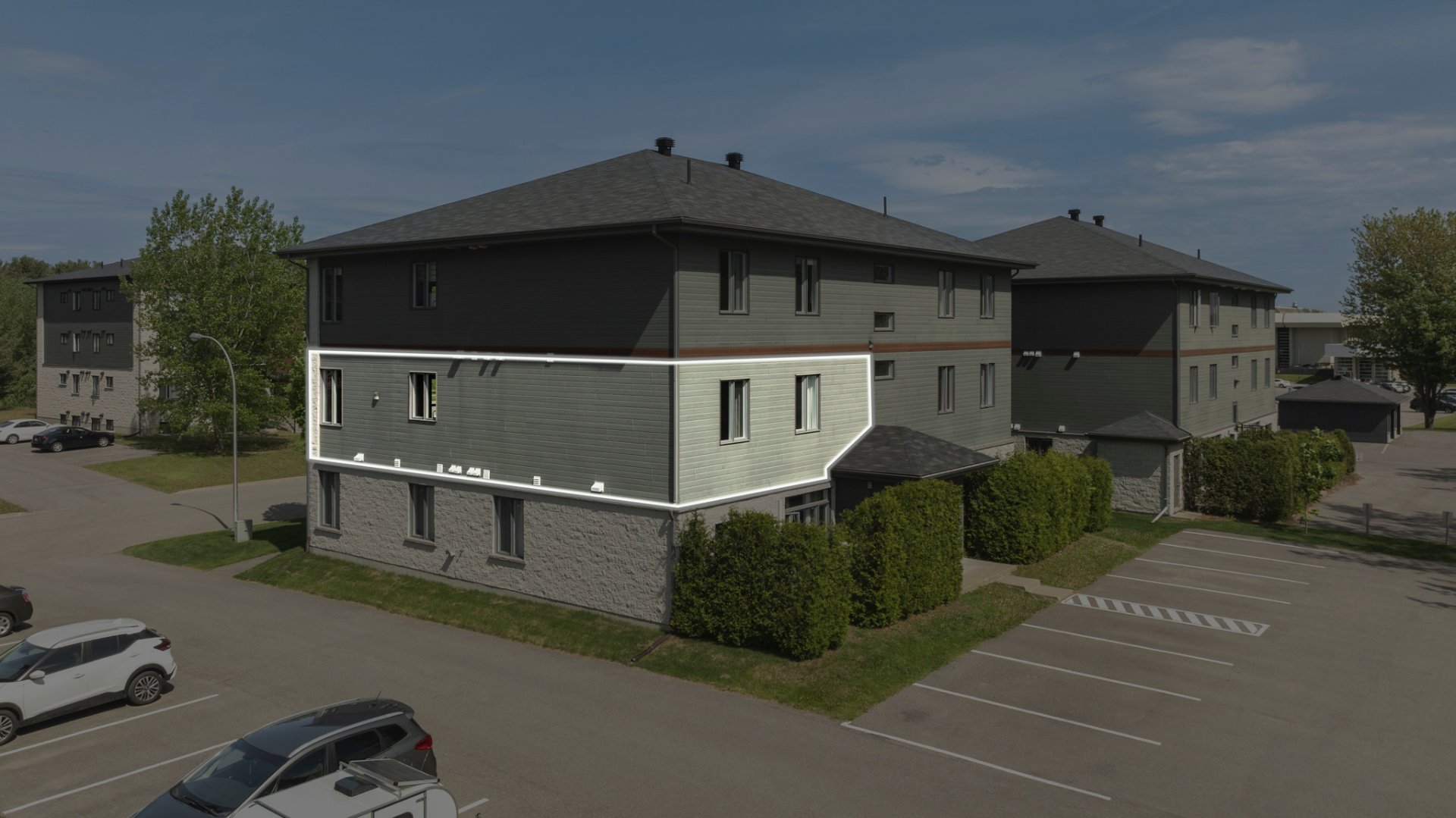 Back facade