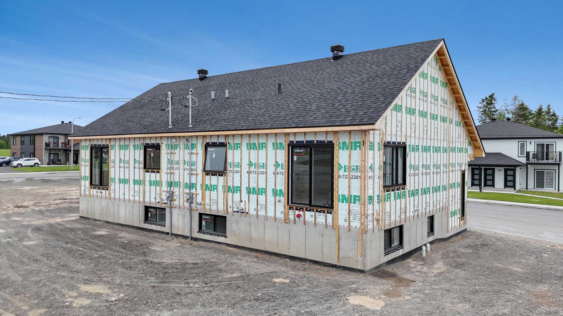 Back facade