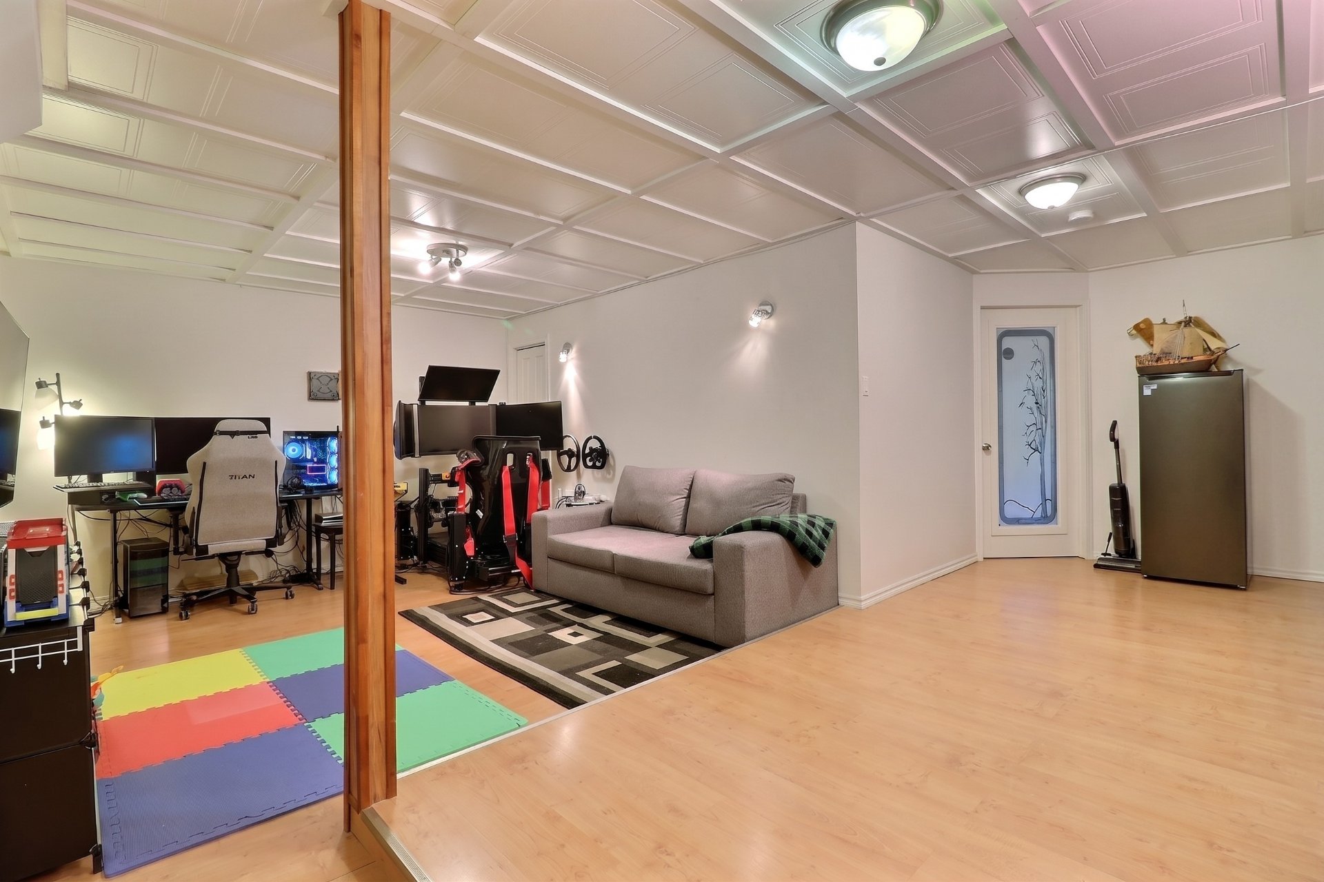Salle familiale au sous-sol