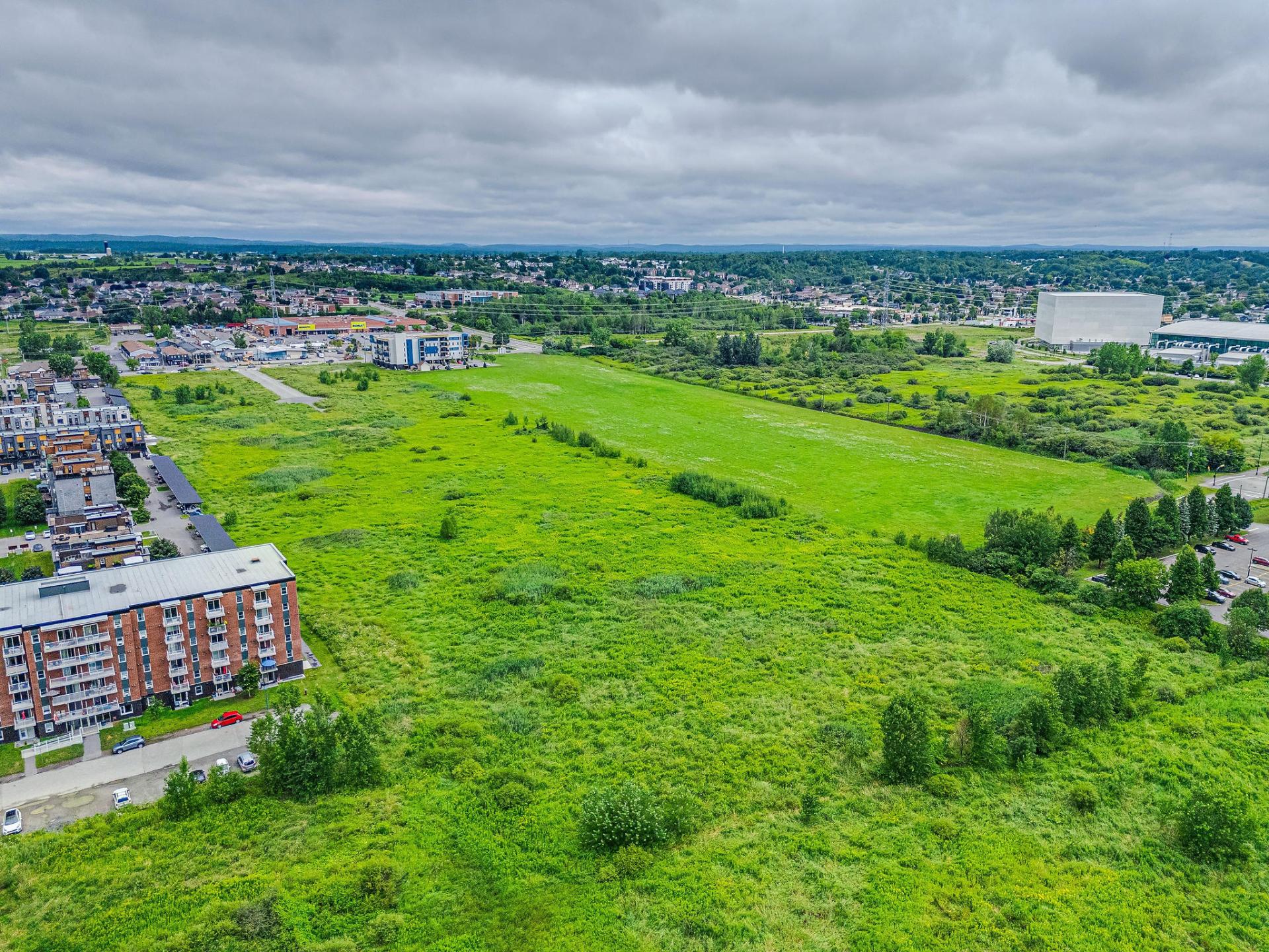 Aerial view on top of the building