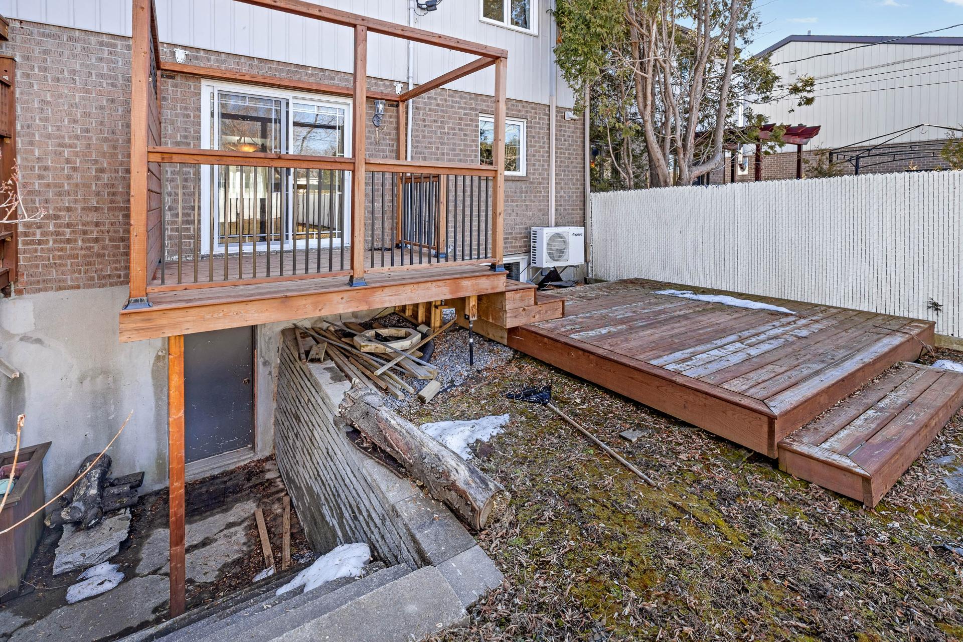 descente sous-sol/garage