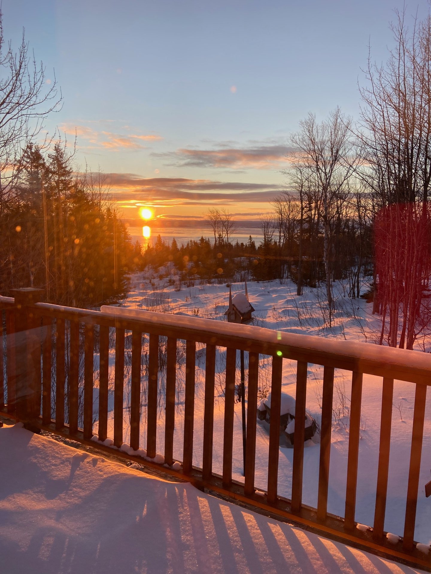 Vue du lever de soleil