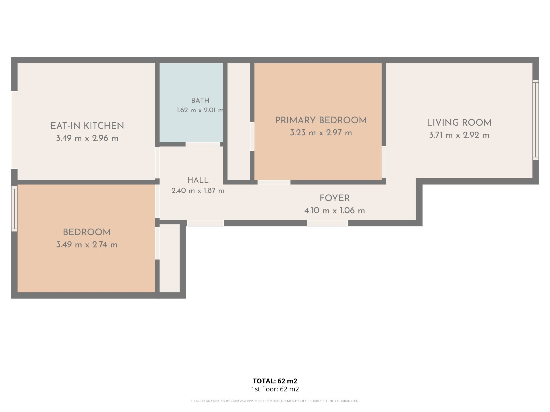 Floor plan - unit 3 (3rd floor)