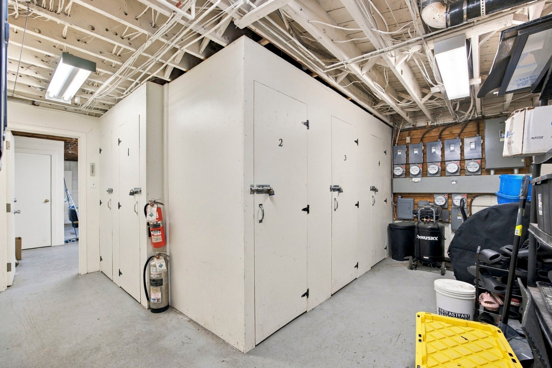 Basement - storage units