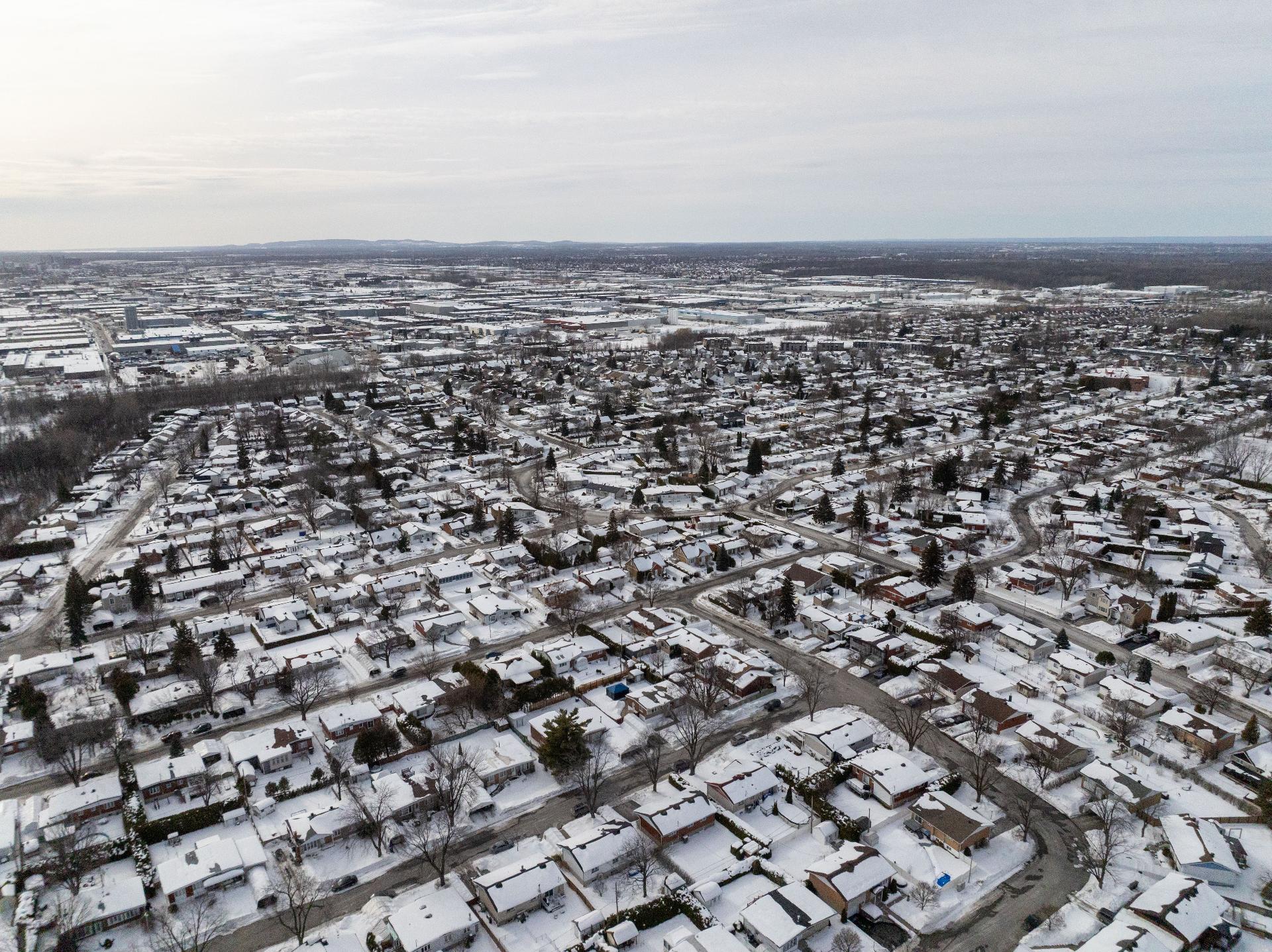 vue aérienne du quartier