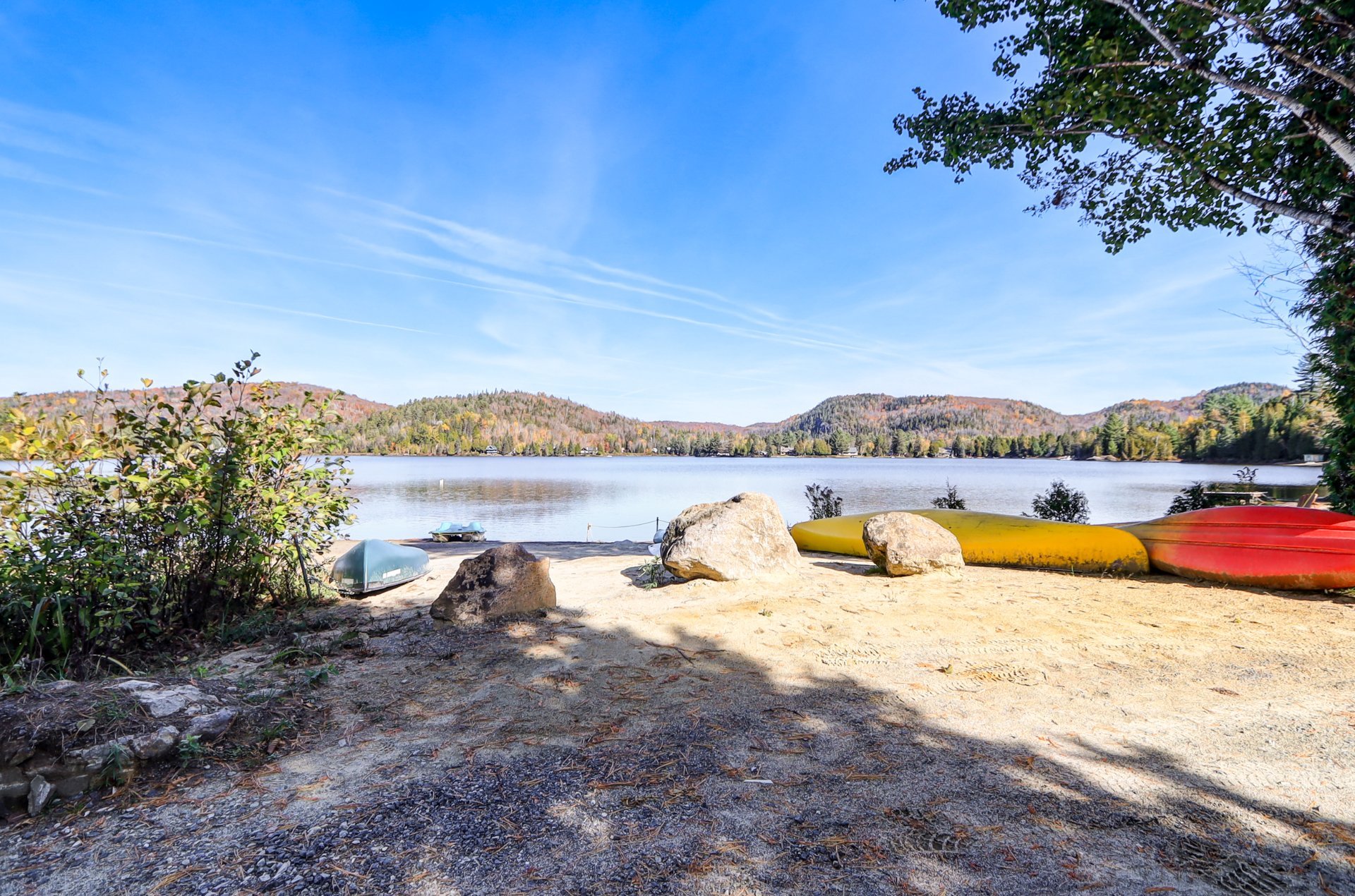Accès au plan d'eau