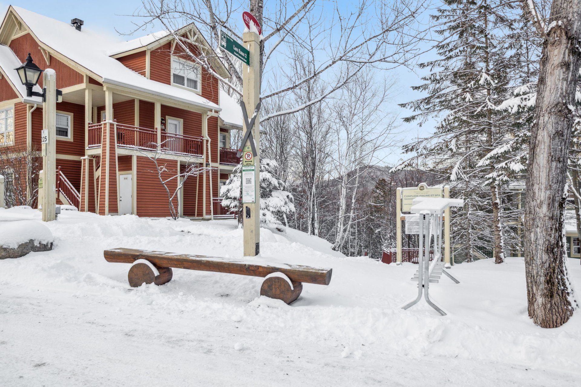 Aire d'attente pour le ski