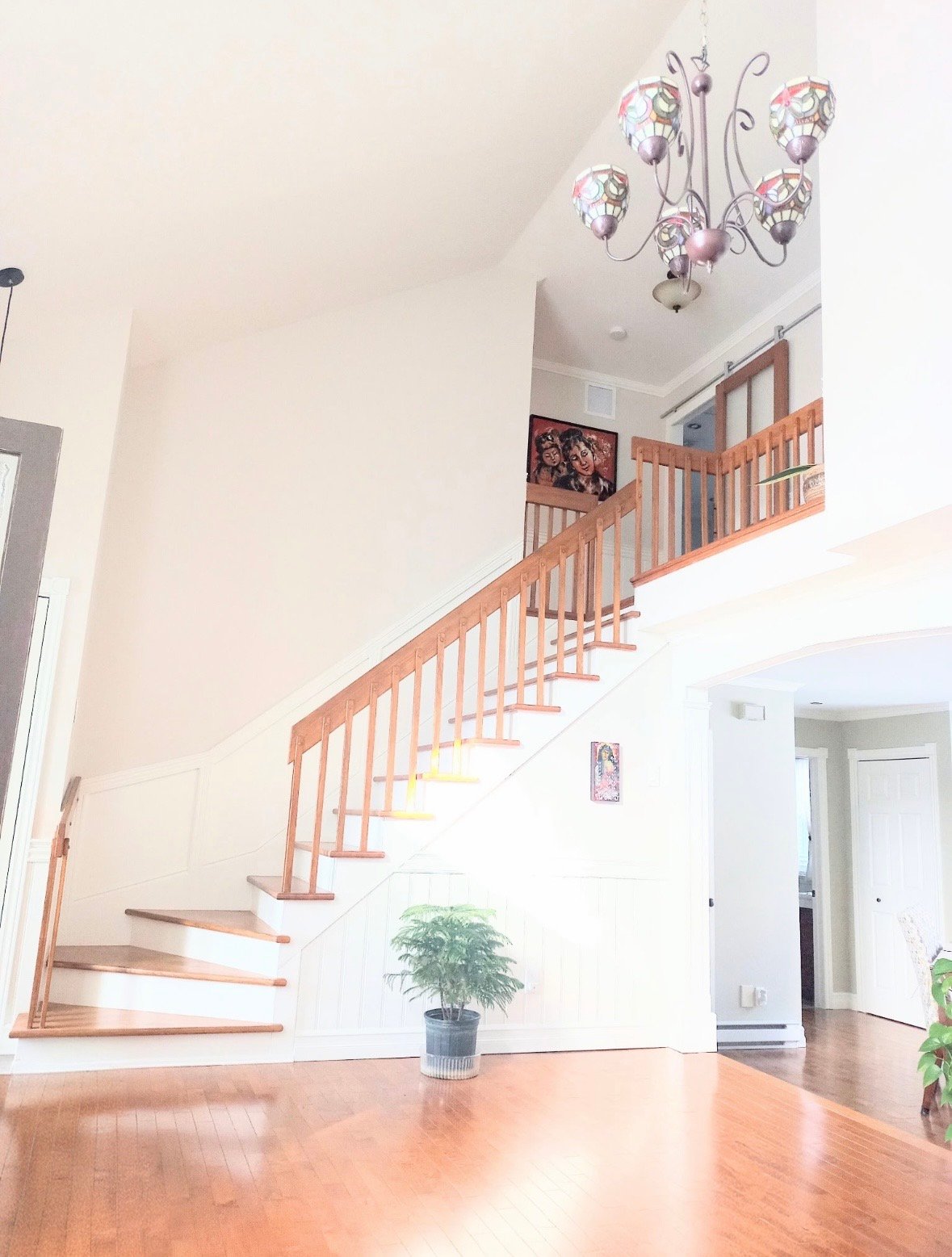 Escalier menant à l'étage