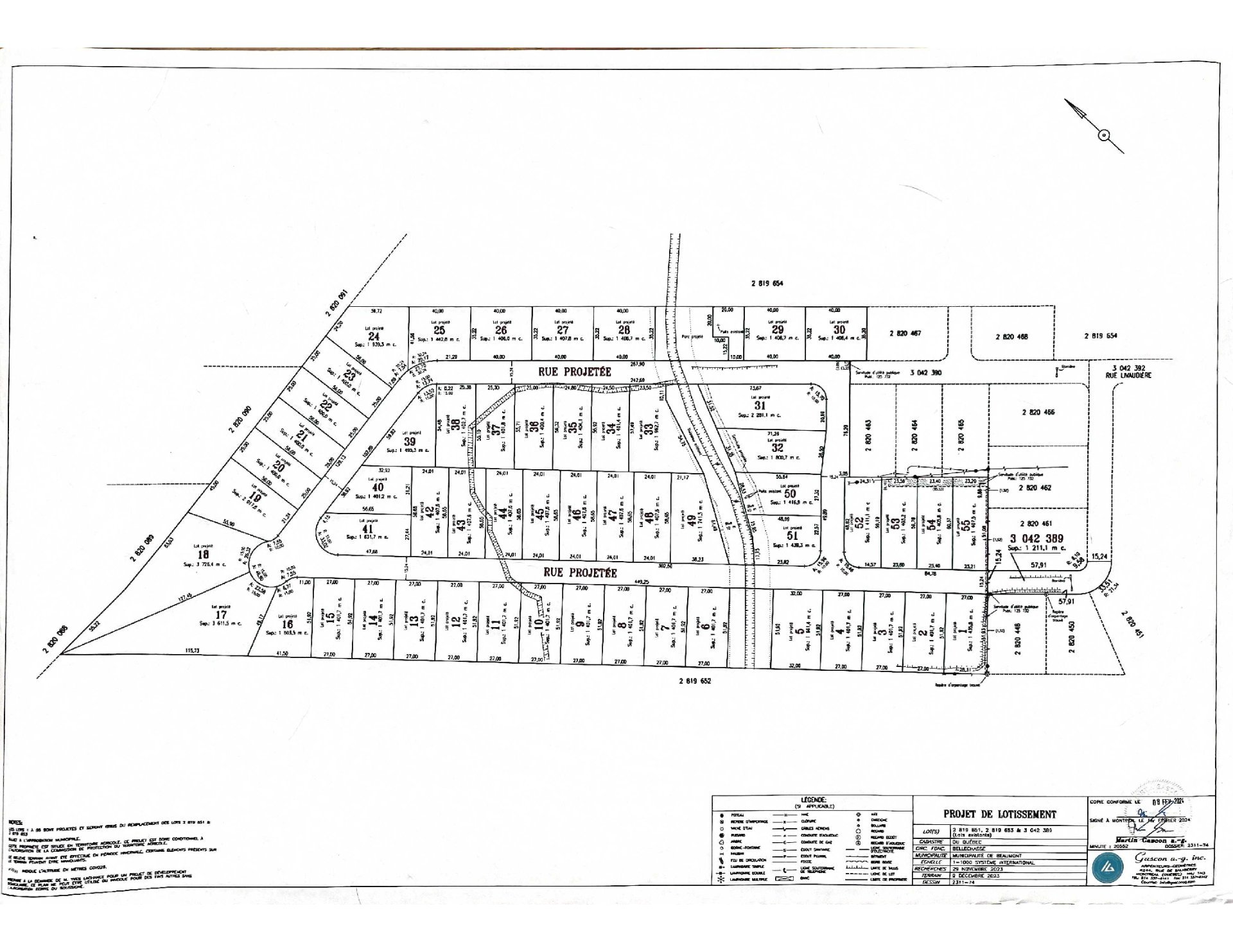 Projection 55 maisons