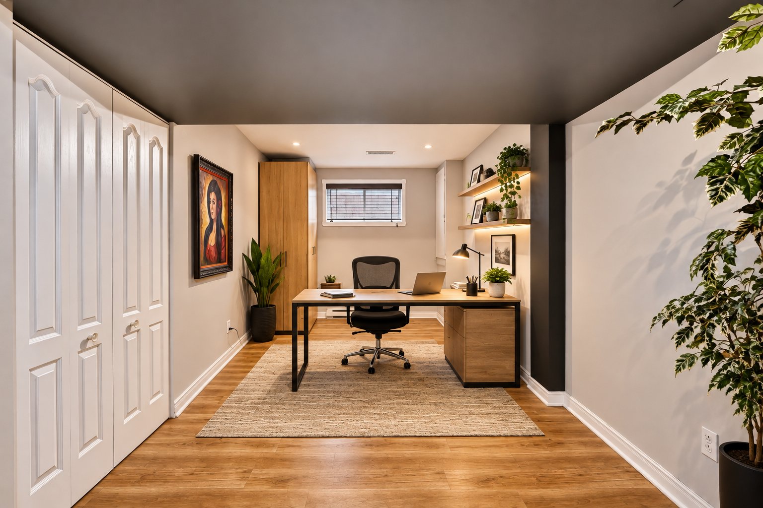 bureau décoré avec IA