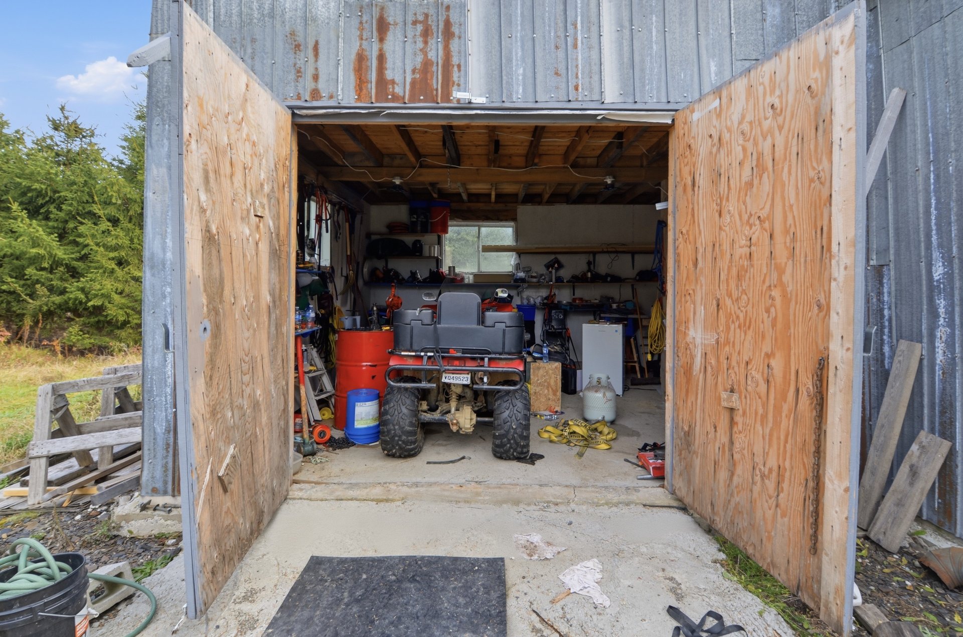 Intérieur du garage