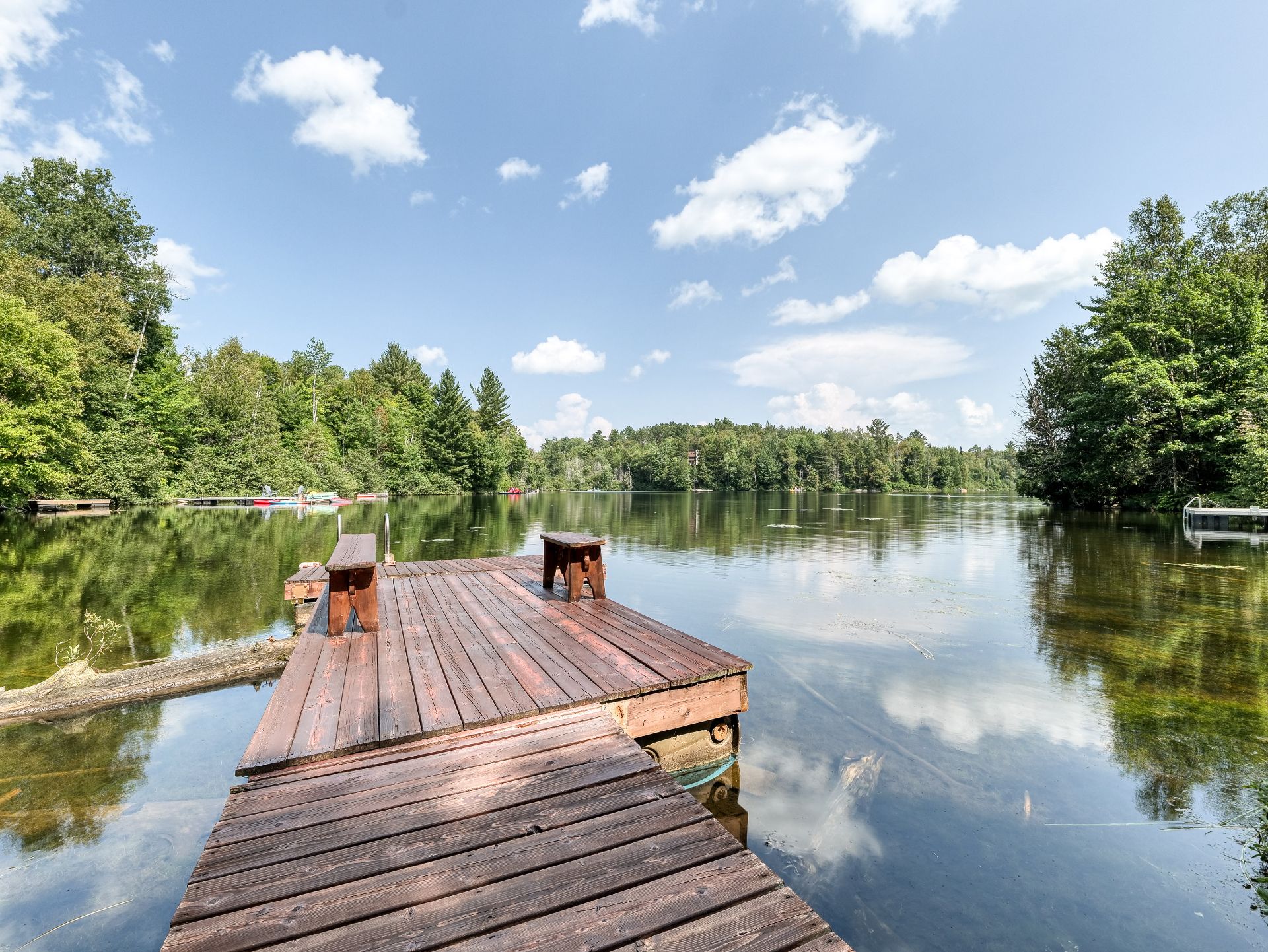 Accès au plan d'eau