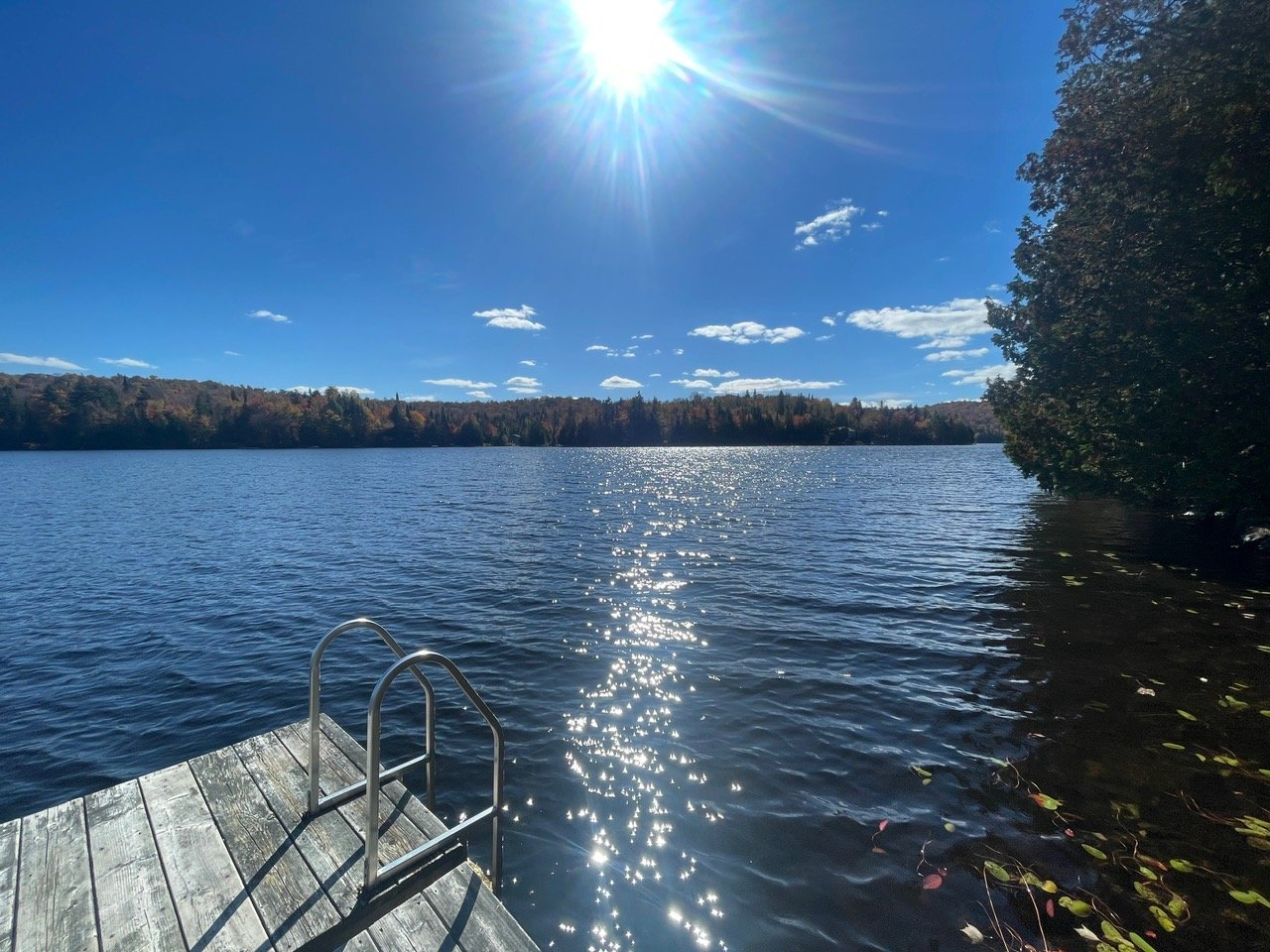 Accès au plan d'eau