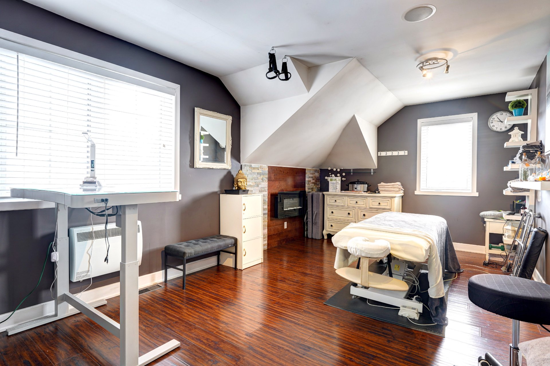 Commercial haut du garage