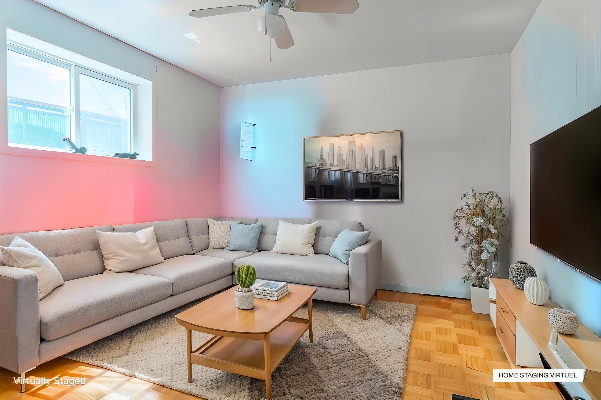 Home staging virtuel salon #522