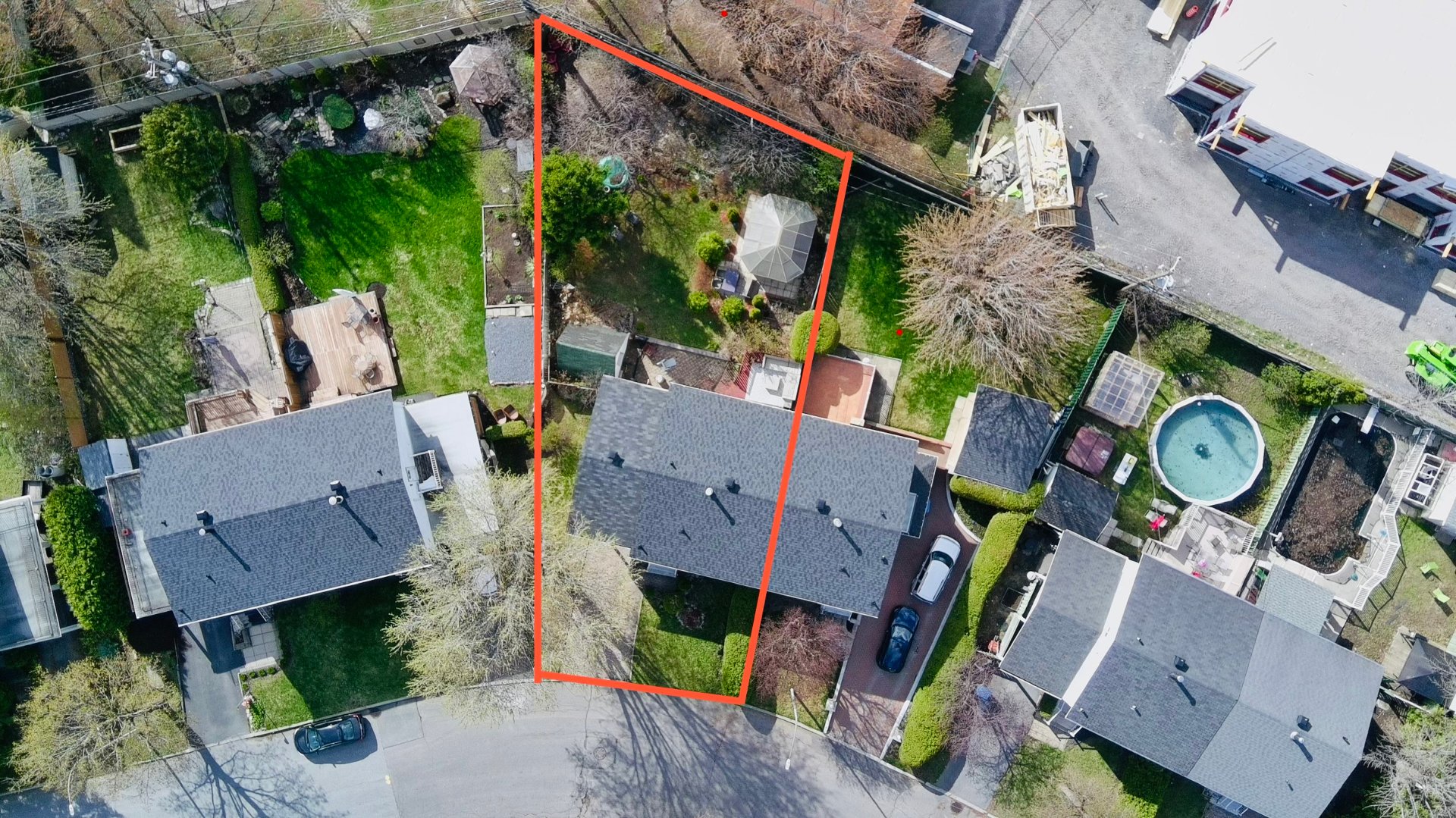 Large meticulously landscaped yard