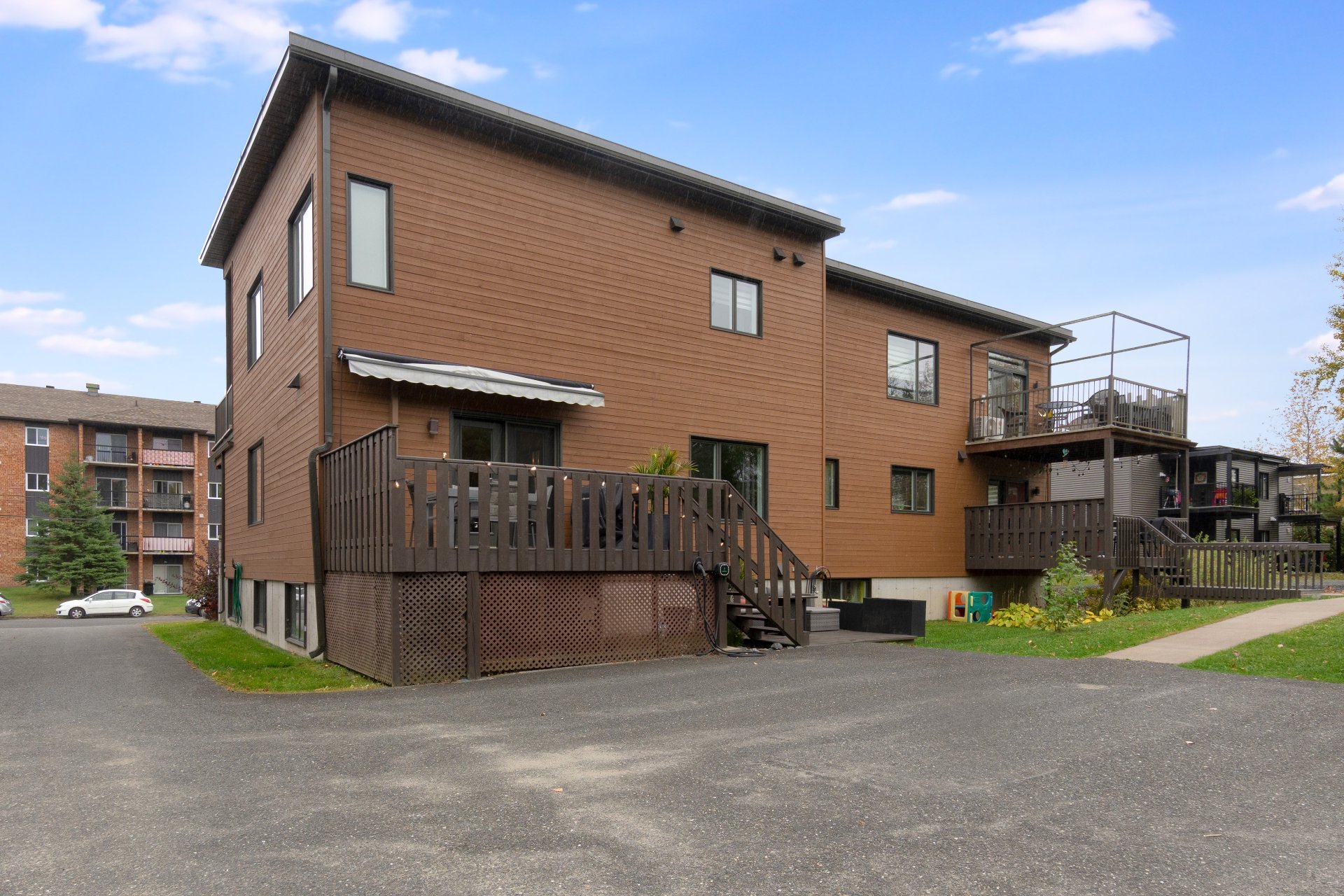 Balcon sur 2 niveaux