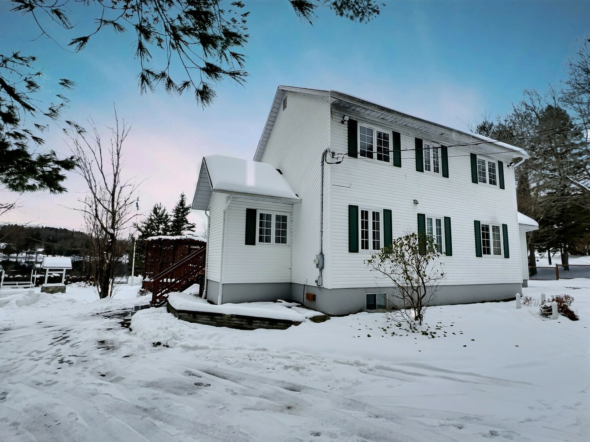 Back facade