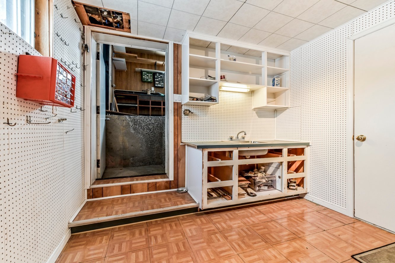 L'atelier est connecté au garage