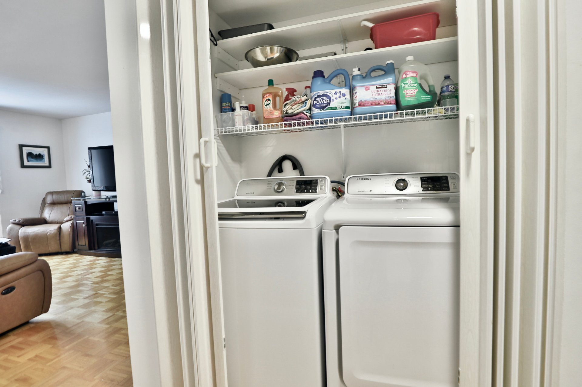 Espace laveuse-sécheuse