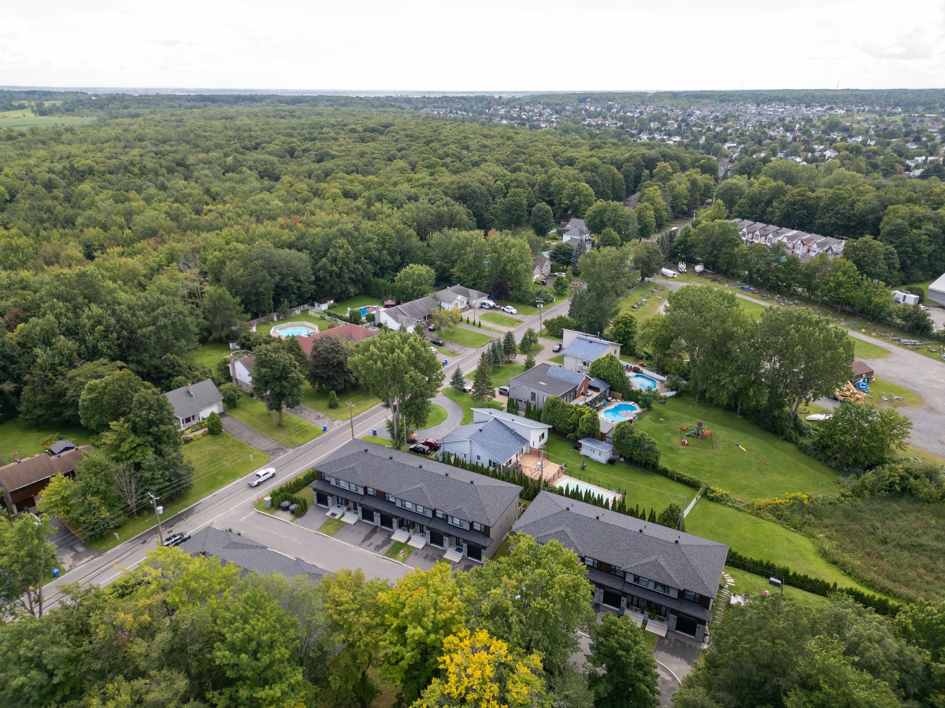 vue d'ensemble avec drone