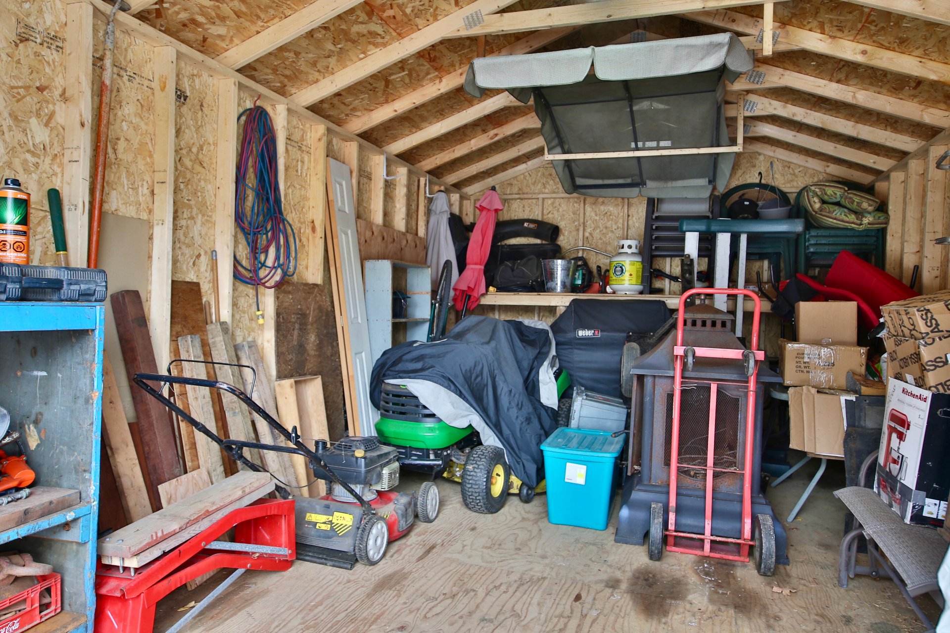Intérieur de la remise