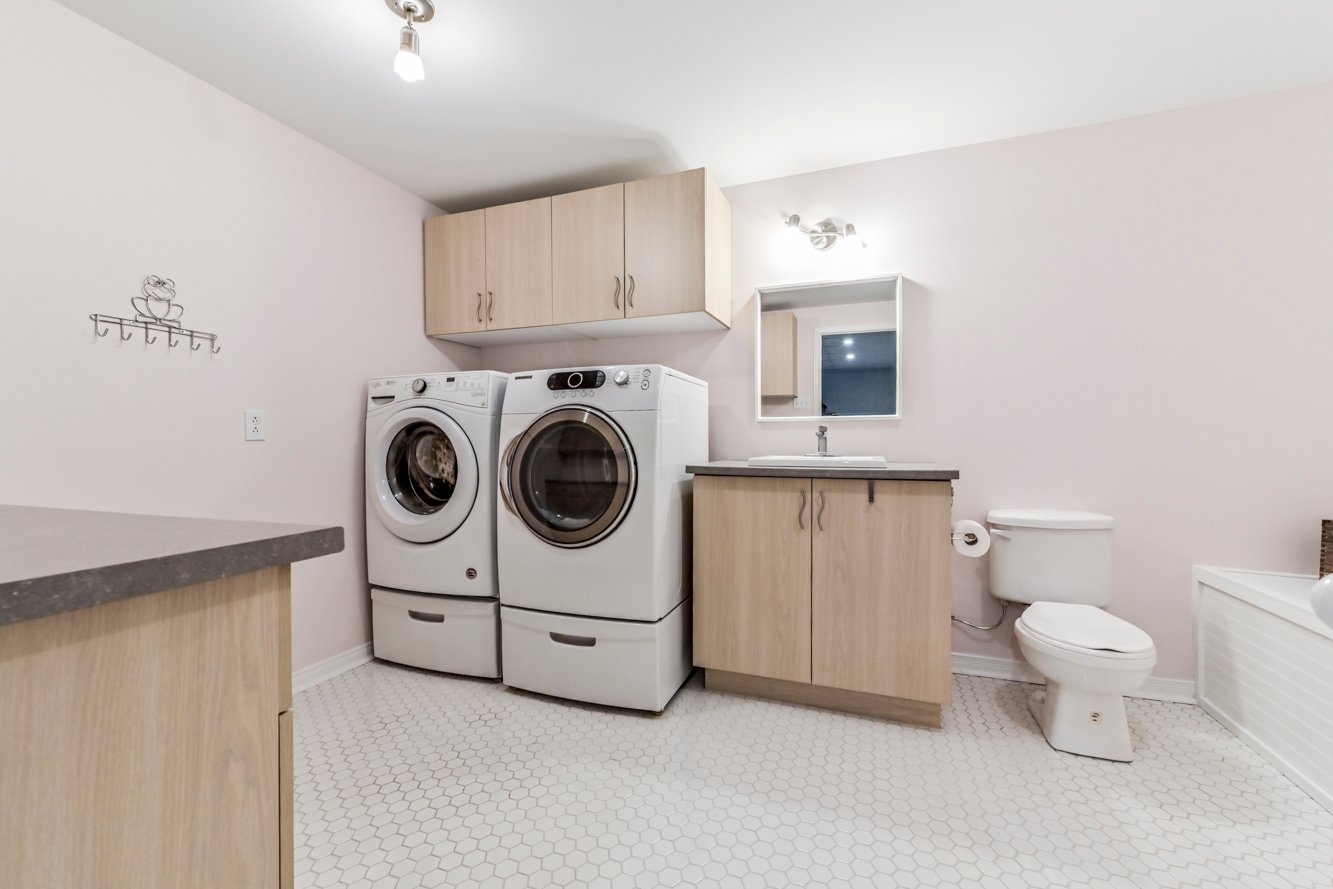 Espace laveuse-sécheuse