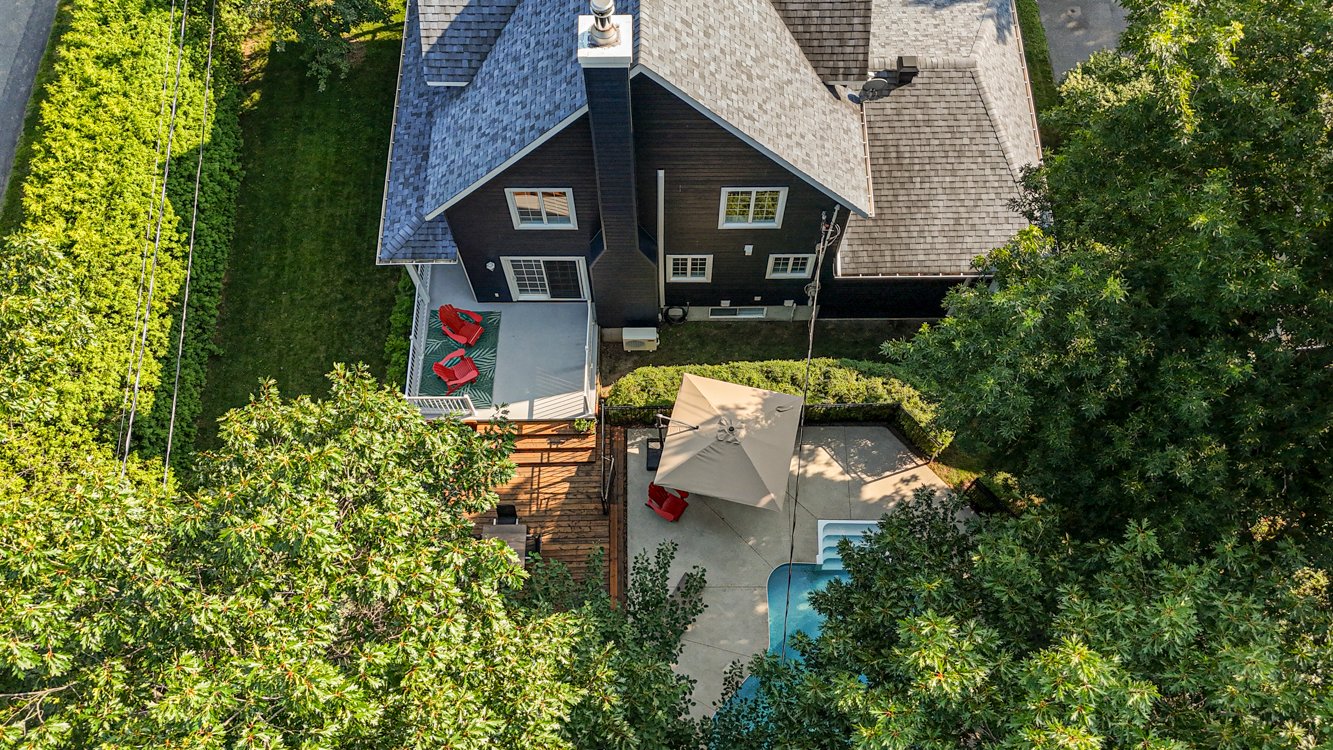 Grande terrasse sur 2 niveaux